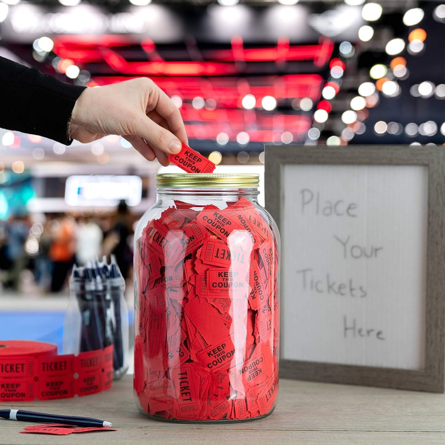 Tarro de Monedas Grande Kitchentoolz 1 Galón con Tapa Dorada