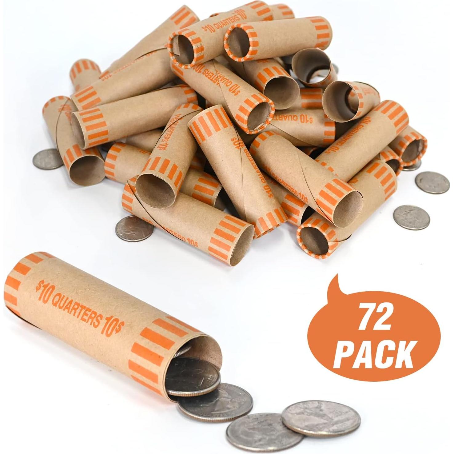 Rollos de Envolturas de Monedas Preformadas L GUSTADO 72 PCS