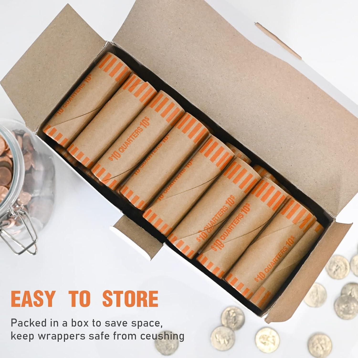 Rollos de Envolturas de Monedas Preformadas L GUSTADO 72 PCS