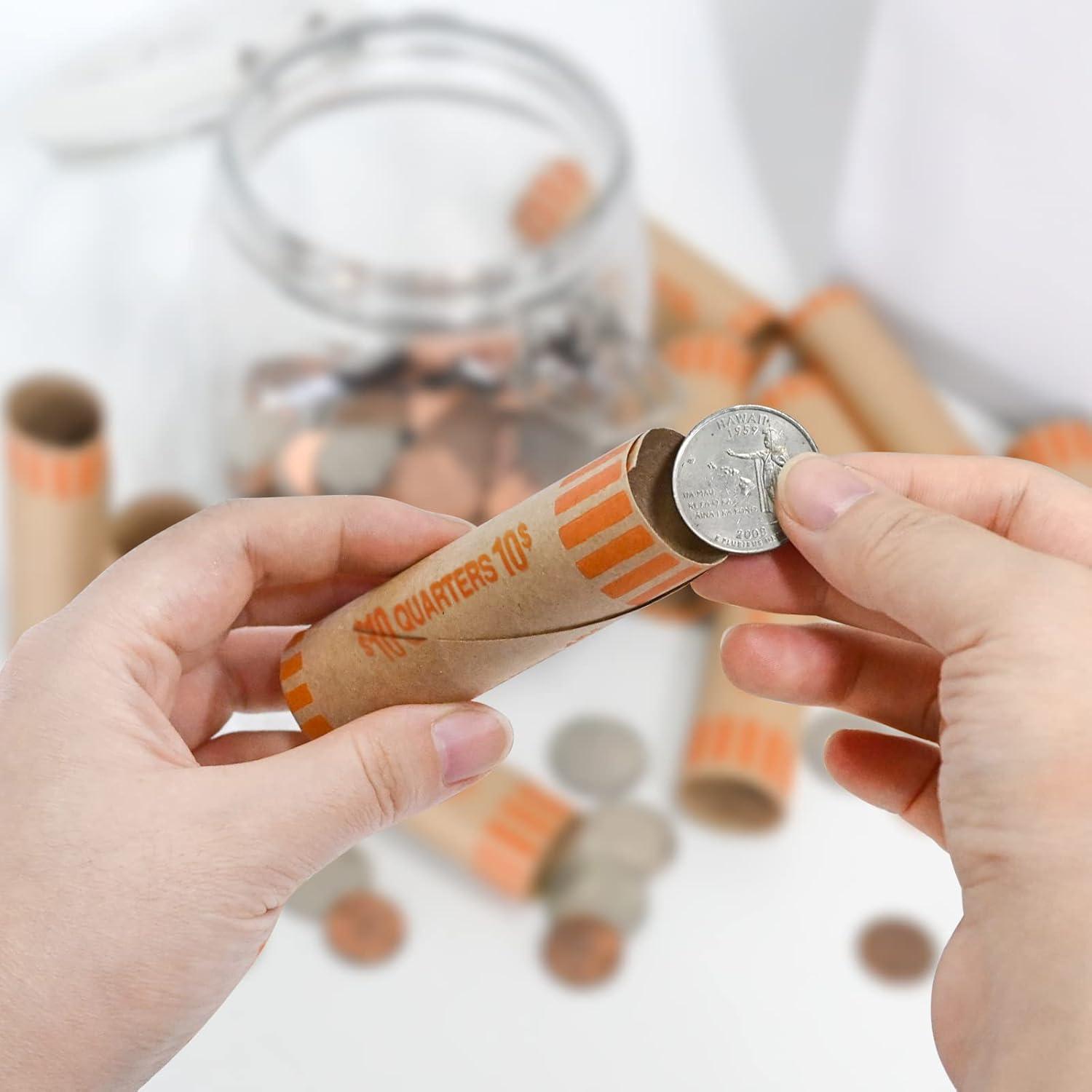 Rollos de Envolturas de Monedas Preformadas L GUSTADO 72 PCS