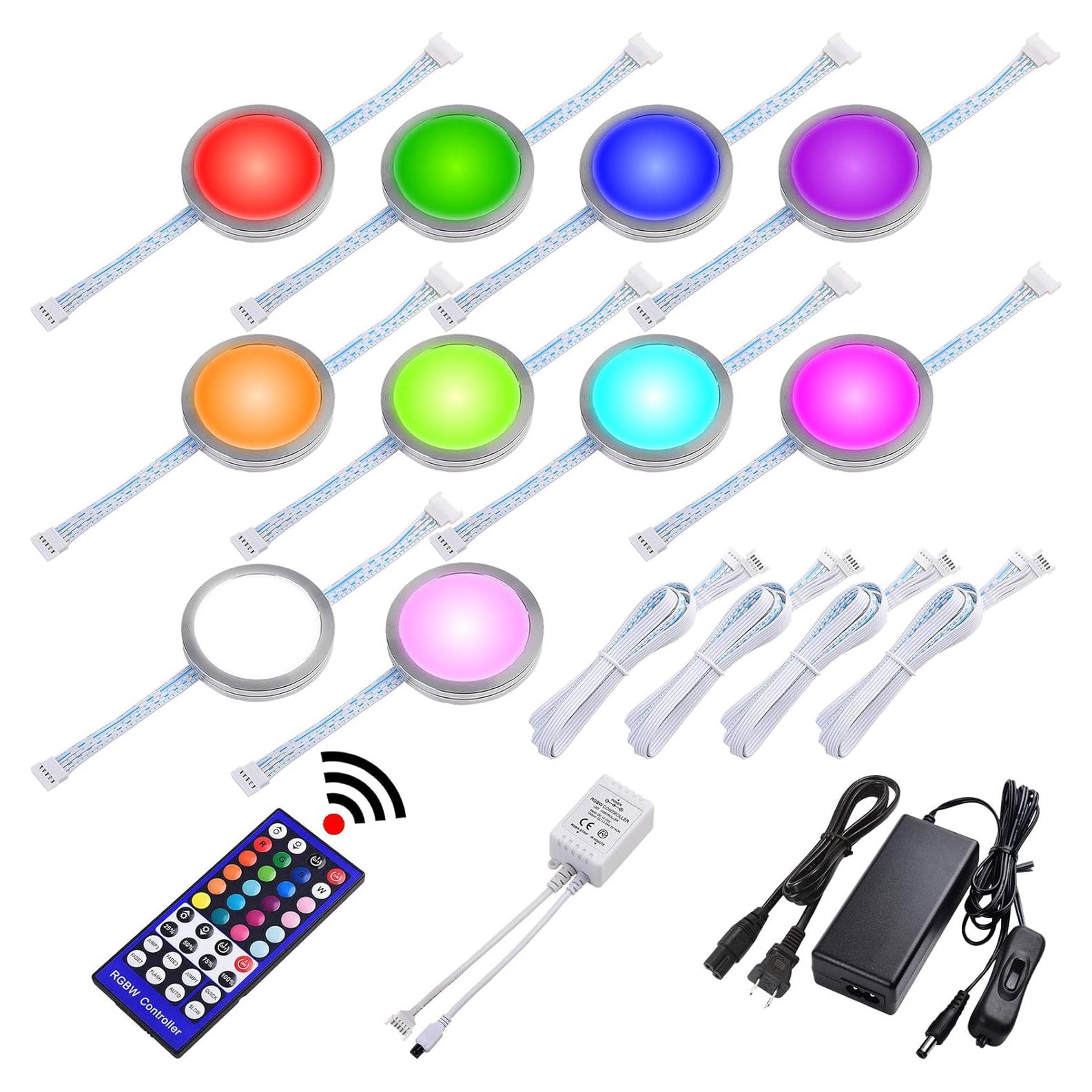 Kit de 10 luces LED RGBW Lvyinyin para decoración