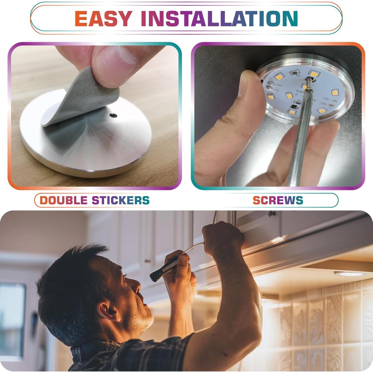 Kit de 10 luces LED RGBW Lvyinyin para decoración