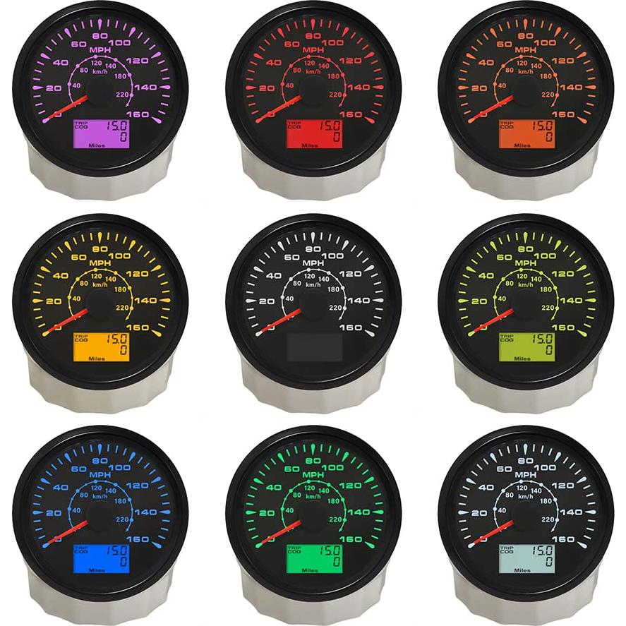 Velocímetro GPS ELING 220KM/H 85mm Impermeable 12V/24V