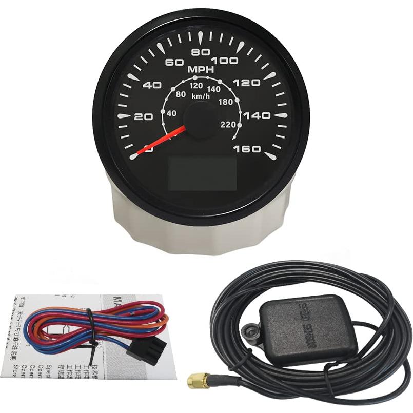 Velocímetro GPS ELING 220KM/H 85mm Impermeable 12V/24V