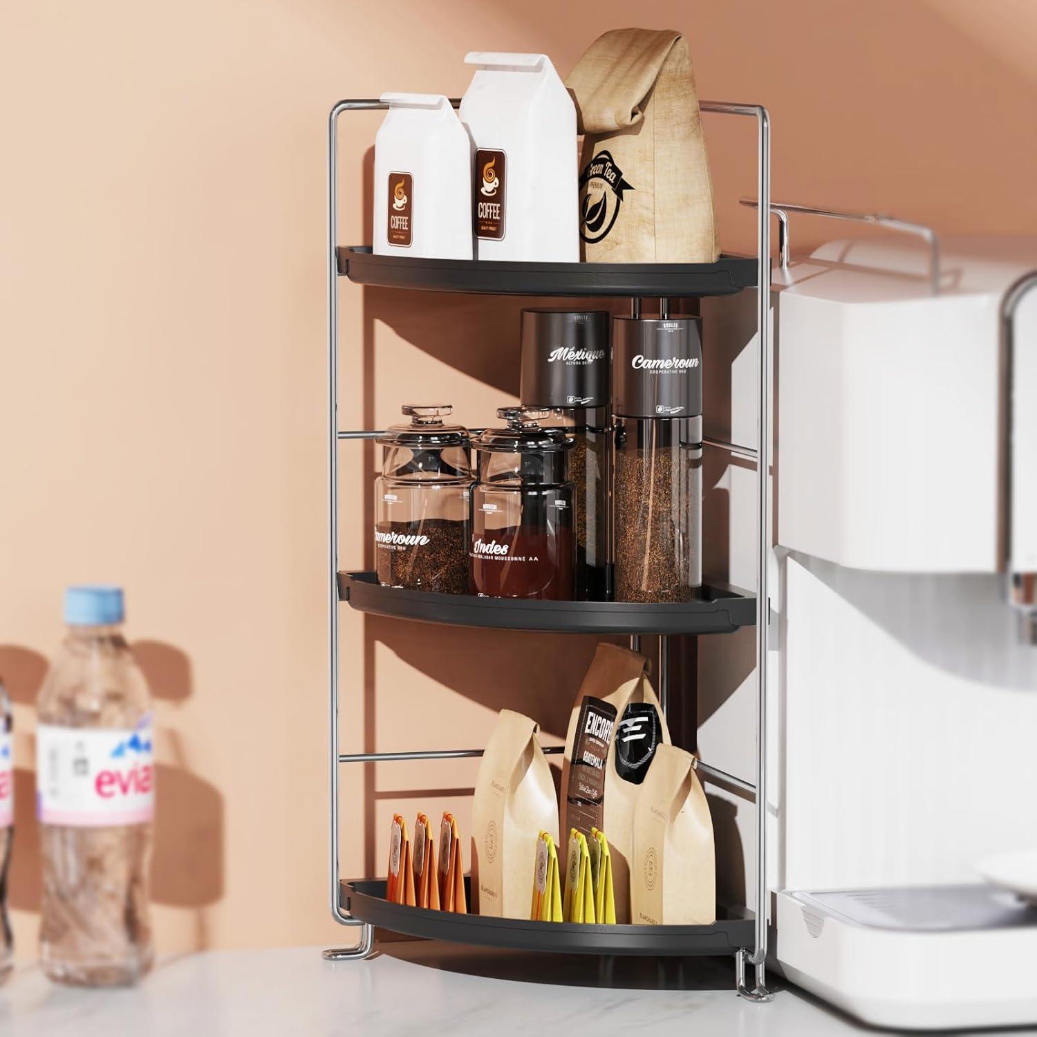 Organizador de baño de esquina 3 niveles JANUS LiANG 26.9 cm