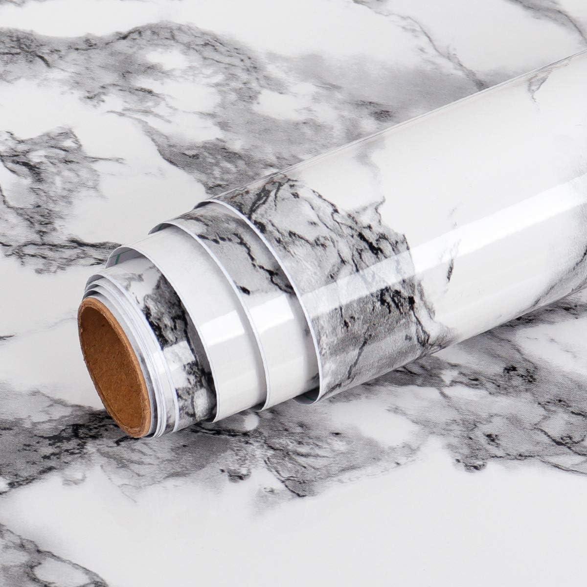 Papel Tapiz Autoadhesivo Livelynine Mármol Gris 2.01 m²