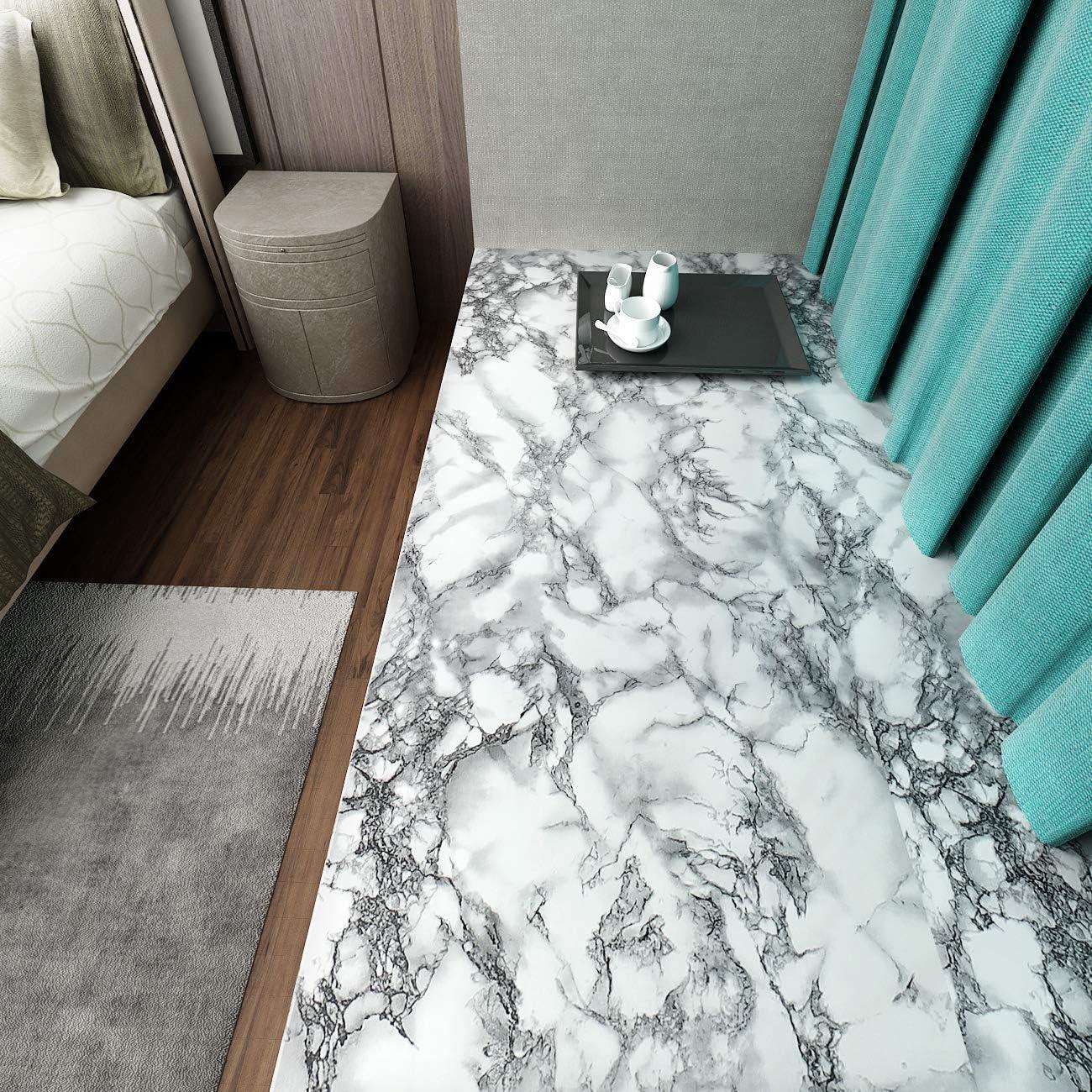 Papel Tapiz Autoadhesivo Livelynine Mármol Gris 2.01 m²