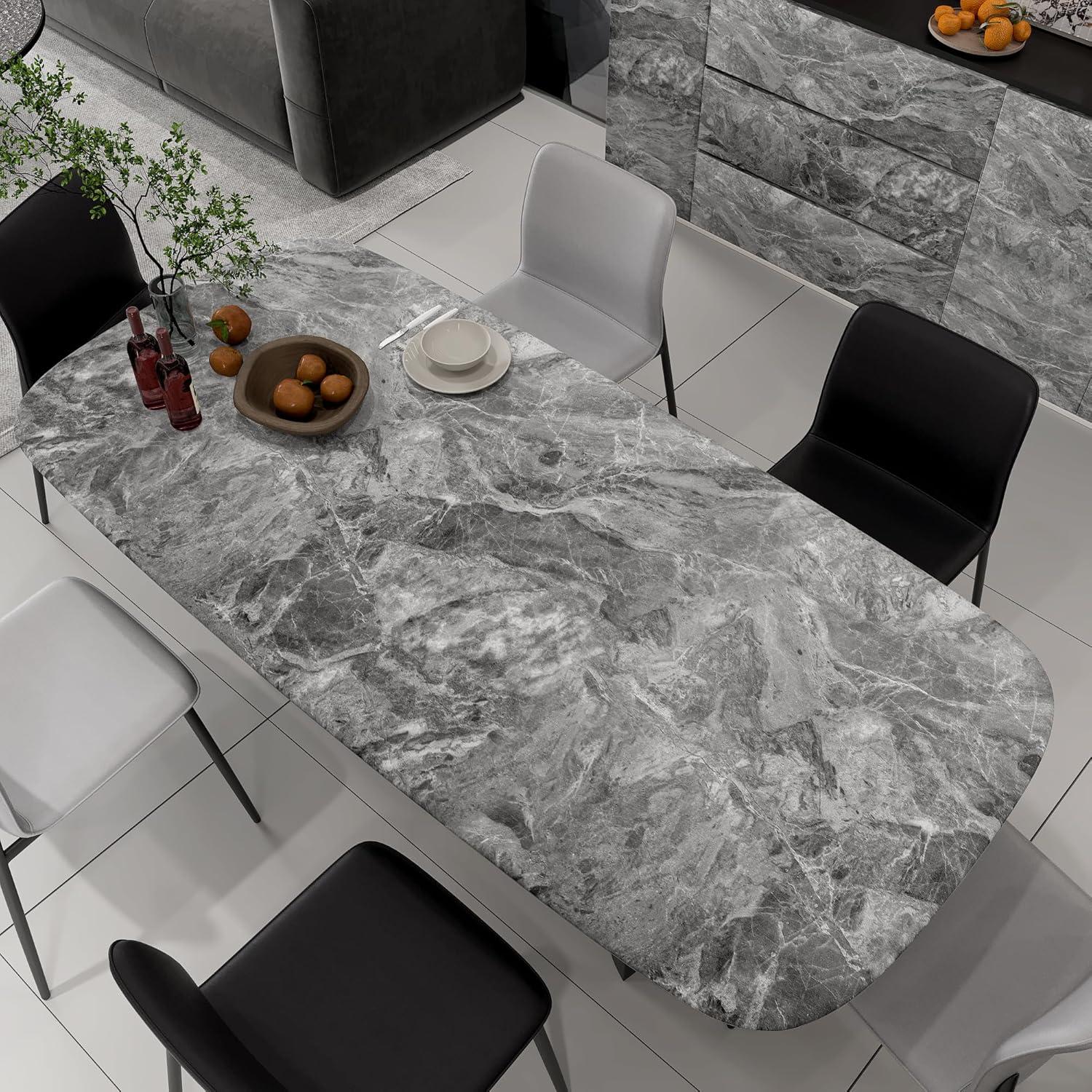 Papel Contacto Autoadhesivo TOTIO Mármol Gris 40x500 cm Mate