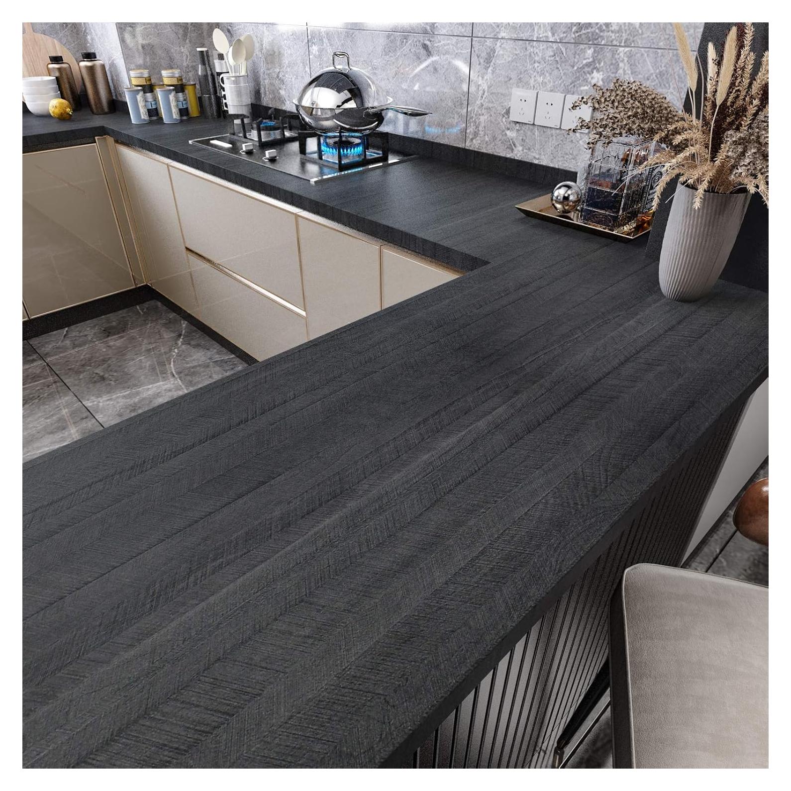 Papel Contacto Autoadhesivo WESTICK Madera Negra 0.8 m²