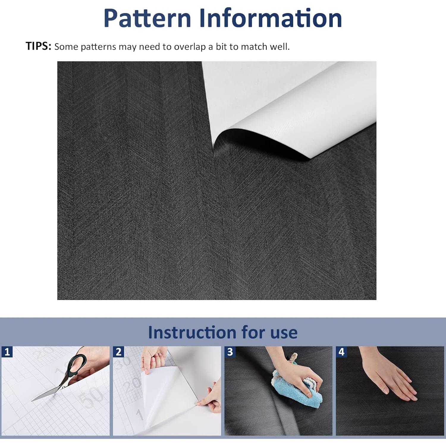 Papel Contacto Autoadhesivo WESTICK Madera Negra 0.8 m²