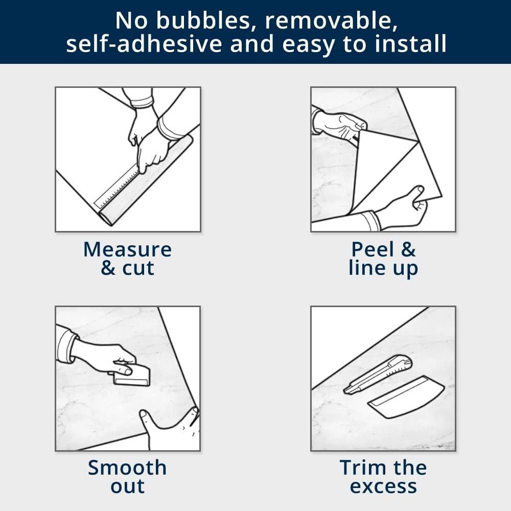 Hoja de Laminado de Vinilo Instant Granite 5.49m Luna Perla