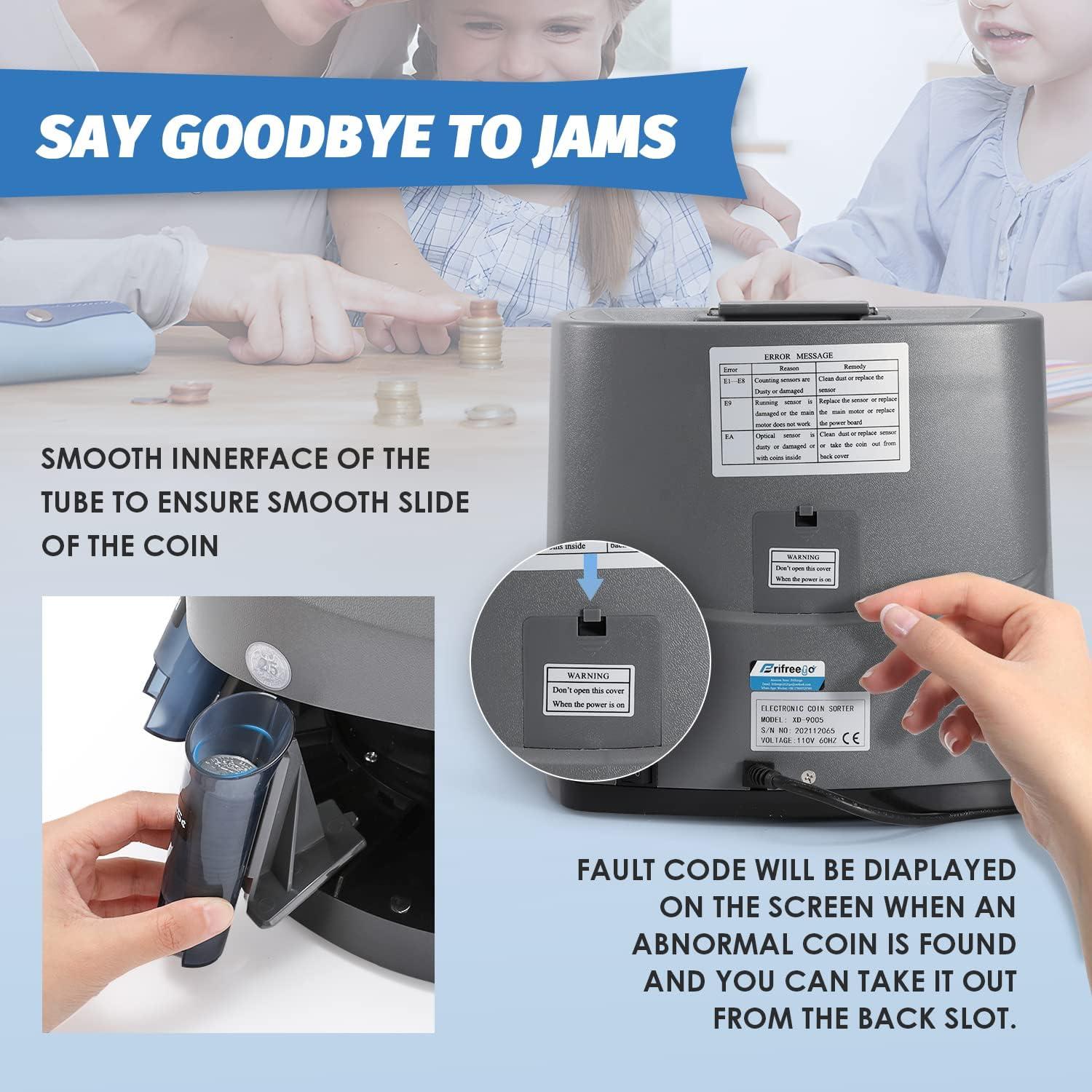 Máquina Contadora de Monedas Frifreego ZCQ-13, 250 monedas/min