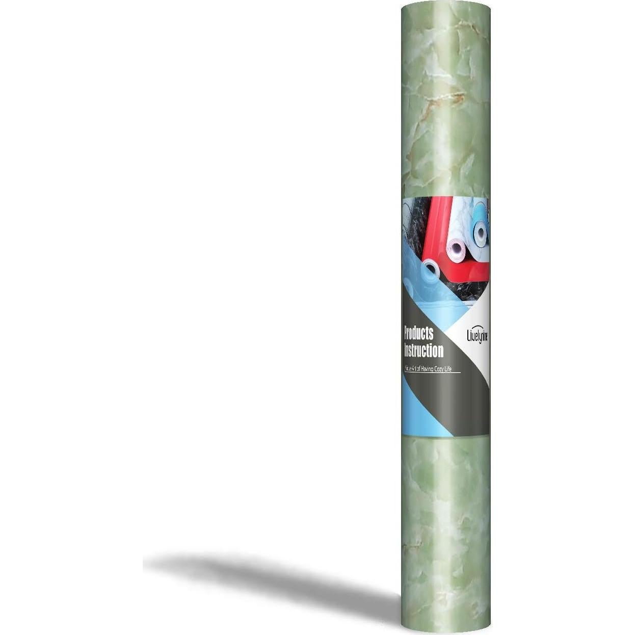 Papel Contact Livelynine Mármoles Verde 0.8 m² Autoadhesivo