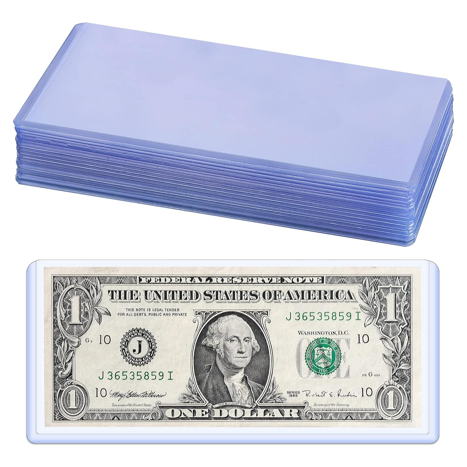 Tutores de Billetes Uncle Paul 15PCS PVC Transparentes 167x70mm