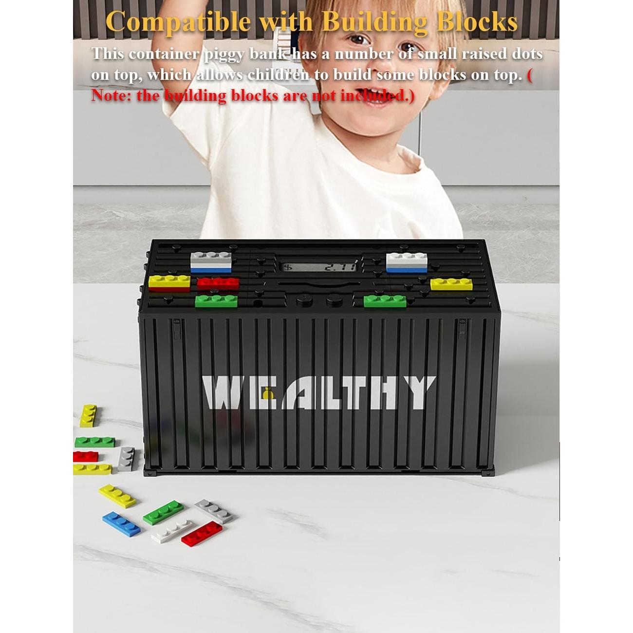 Banco de Monedas Inteligente Contenedor Negro CX-008