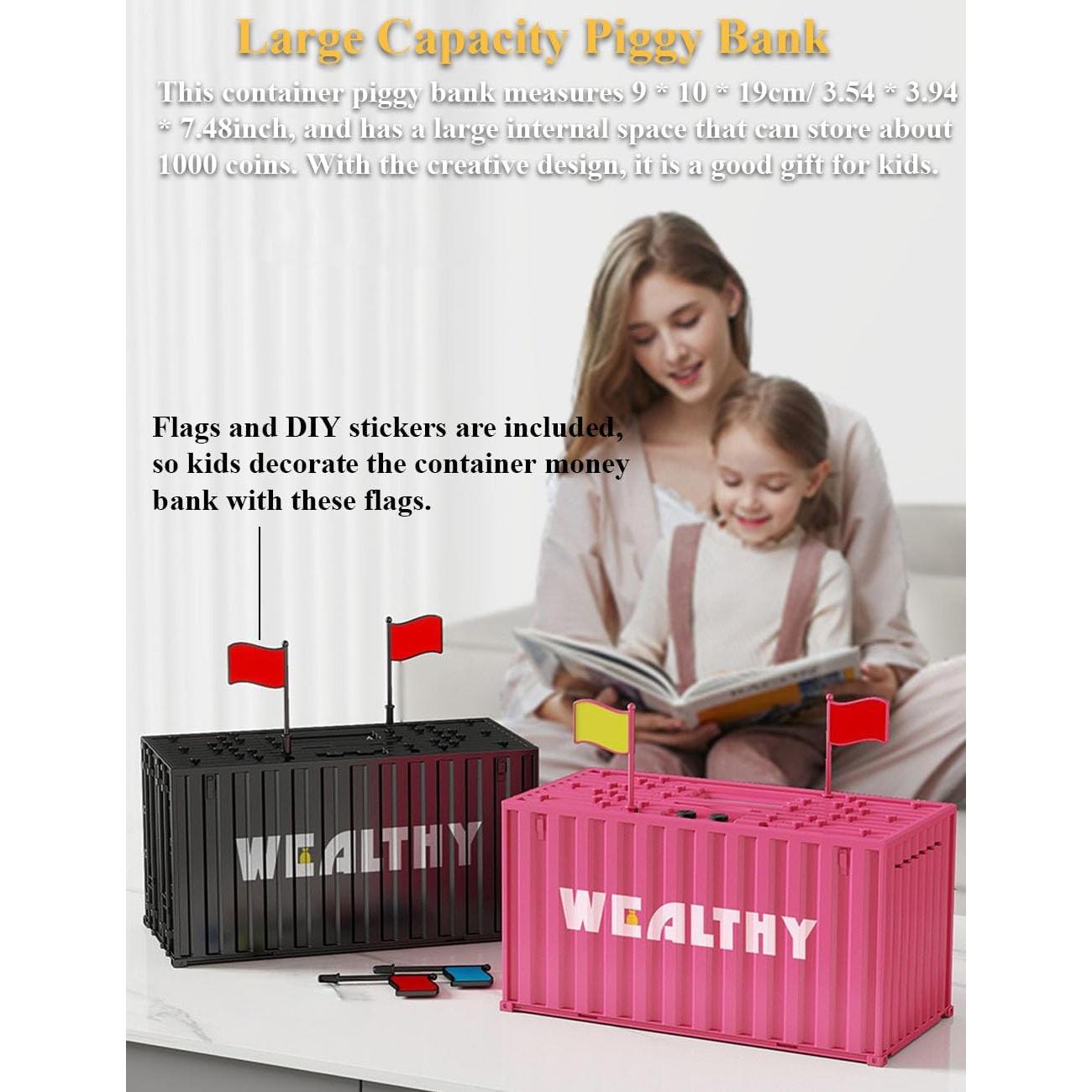 Banco de Monedas Inteligente Contenedor Negro CX-008