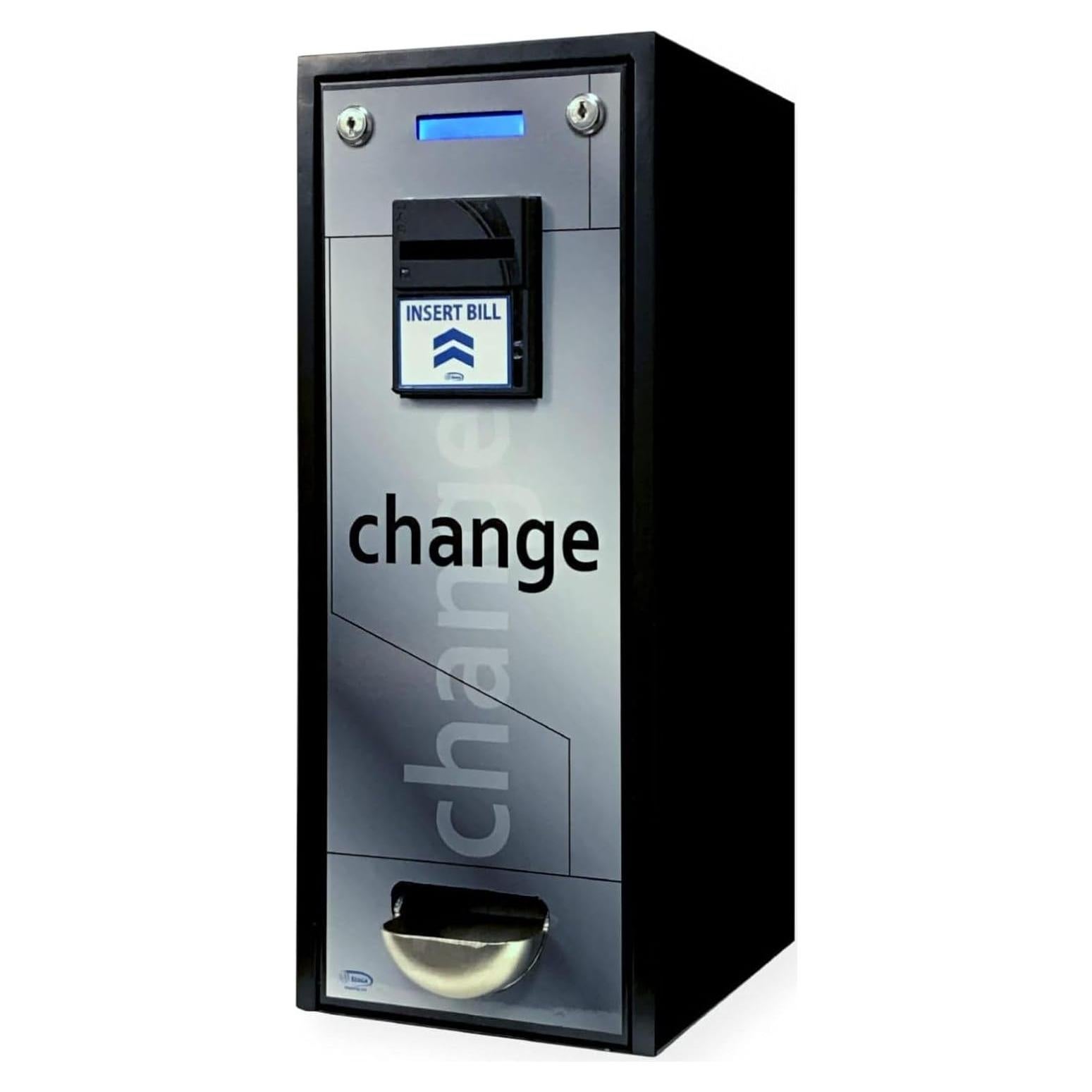 Máquina de Cambio de Billetes Seaga CM1250 con Tolva 1000 Monedas