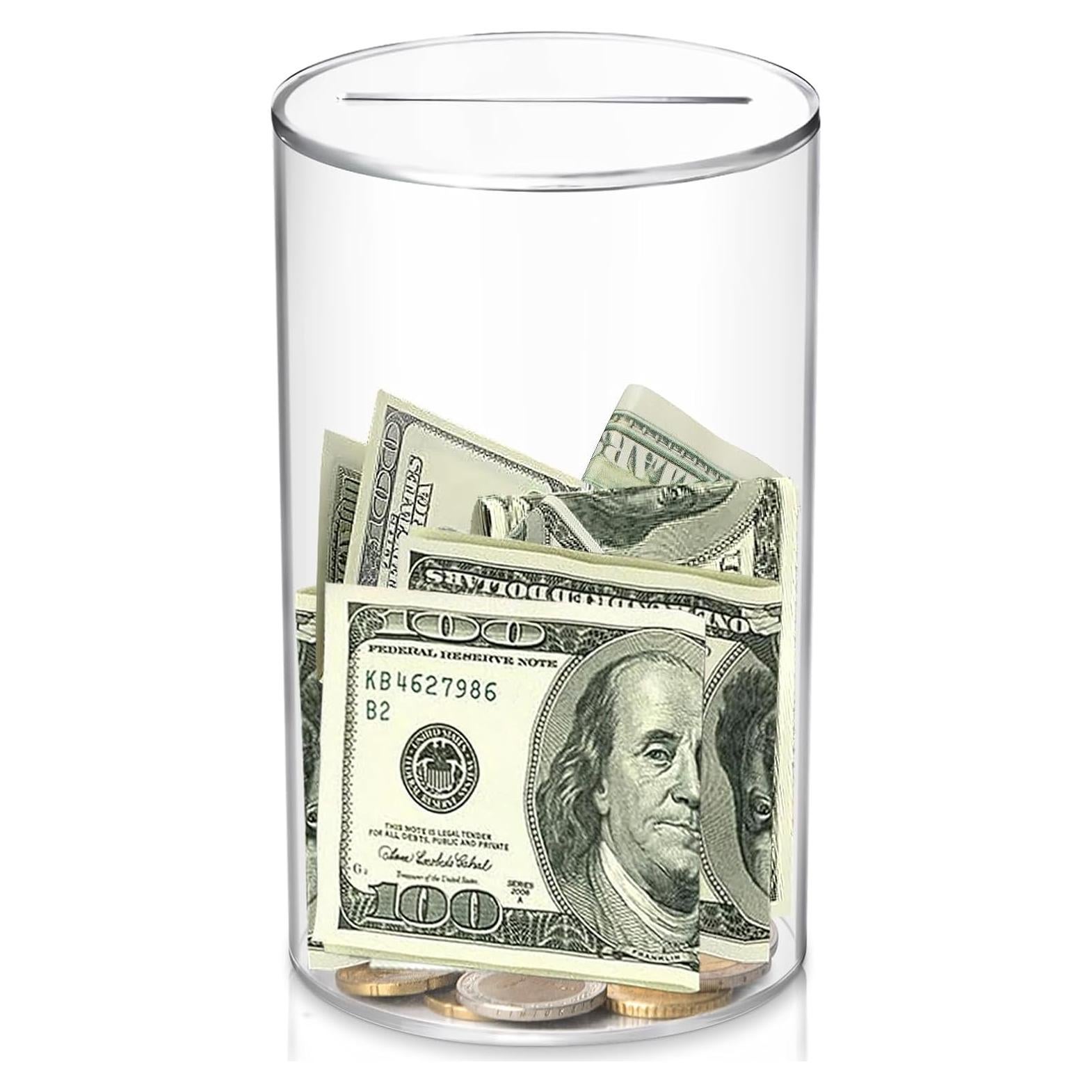 Alcancía Transparente Hizgo Pequeña 15 cm Rompible