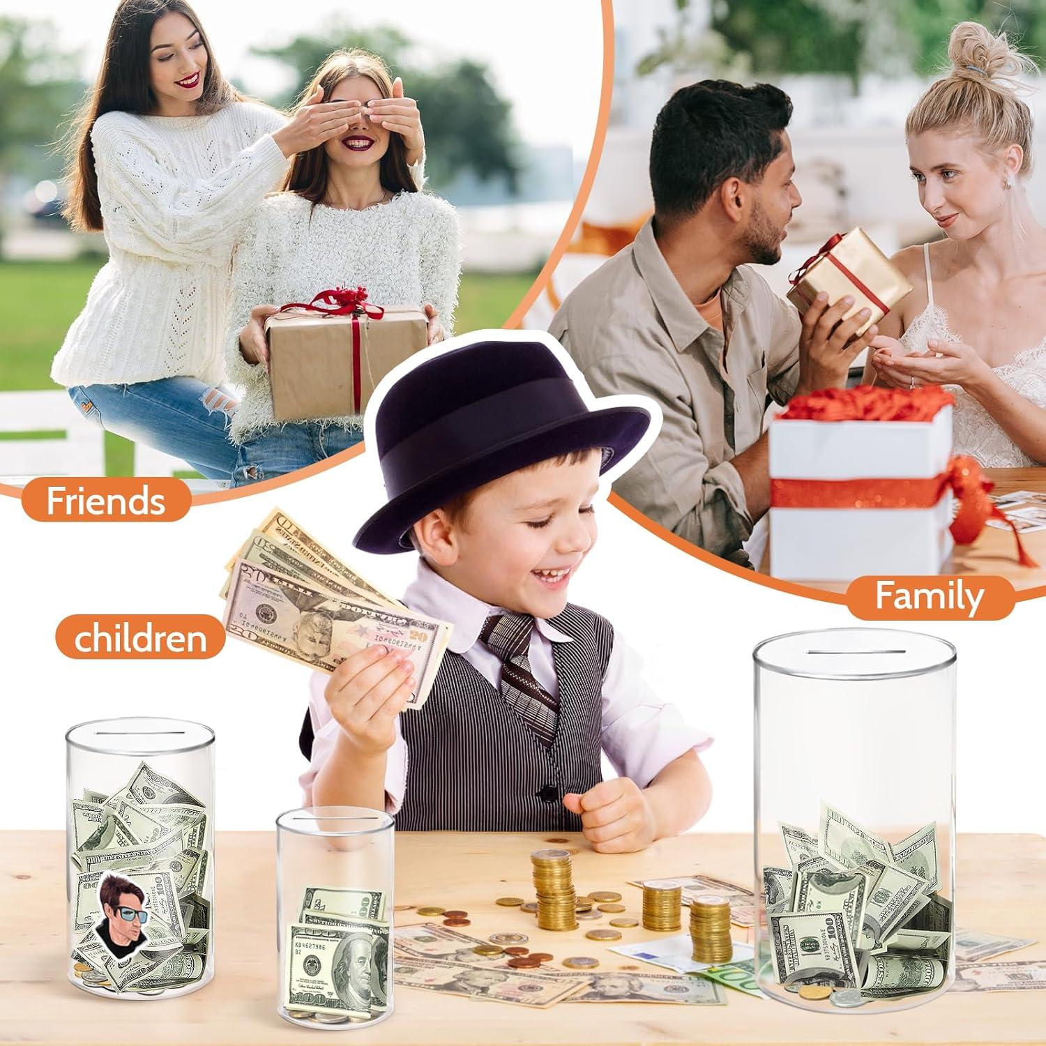 Alcancía Transparente Hizgo Pequeña 15 cm Rompible