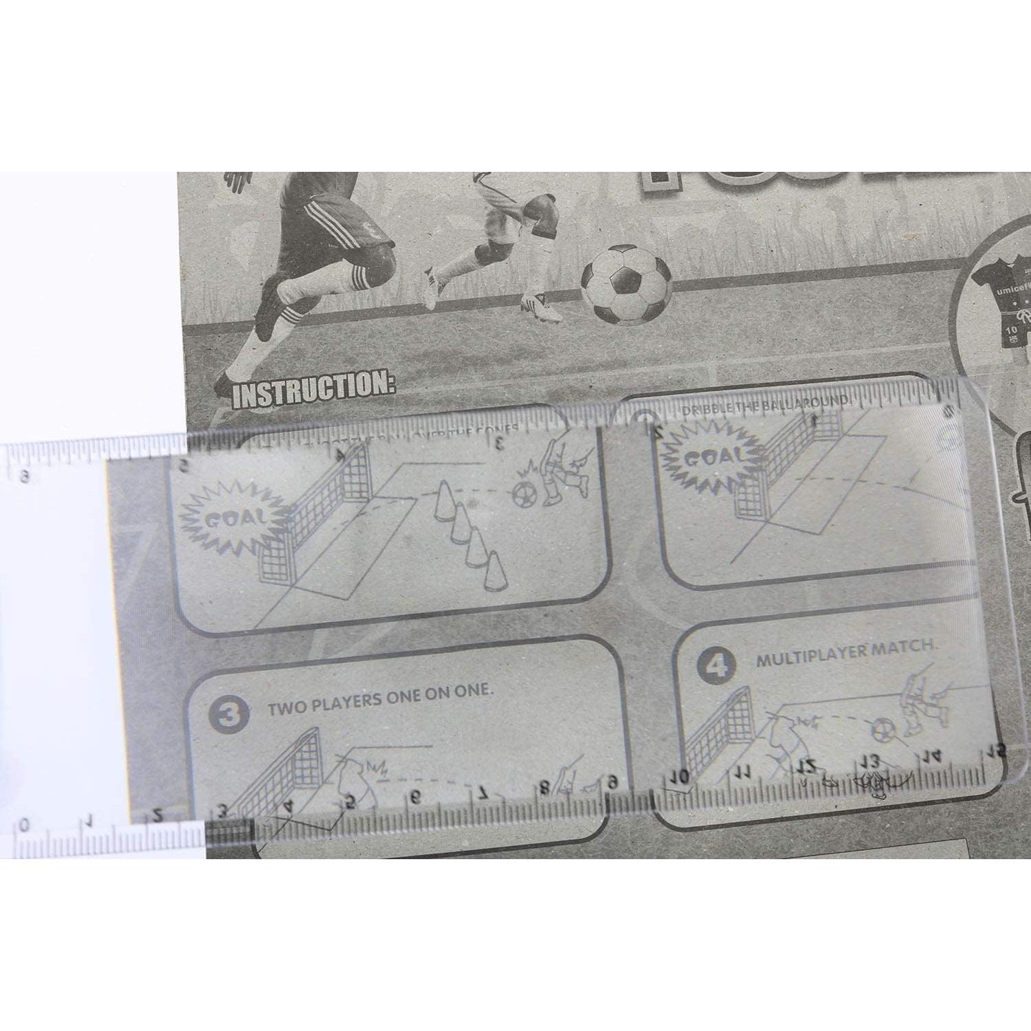 Marcador de Aumento 2PCS SQXBK con Regla 15.24cm Azul