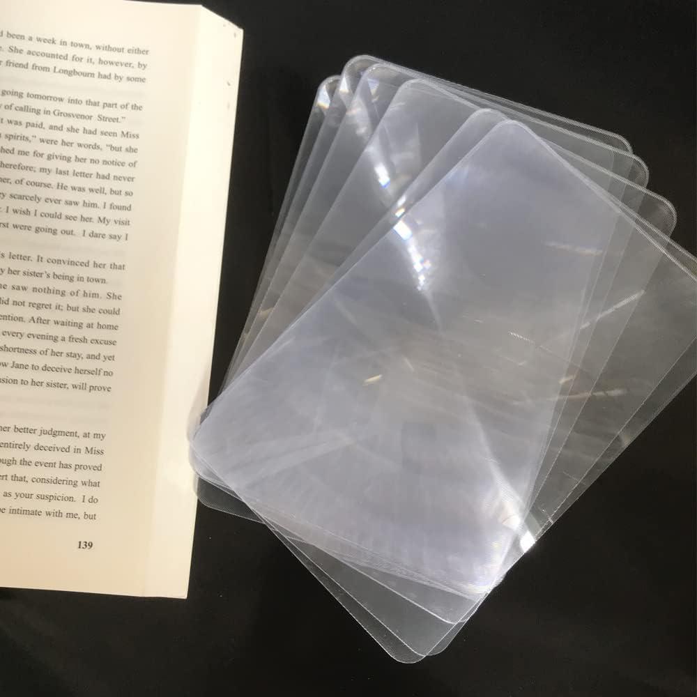 Lupas de Página 3X ZAYOIZY - 6 Piezas Portátiles 18x12cm