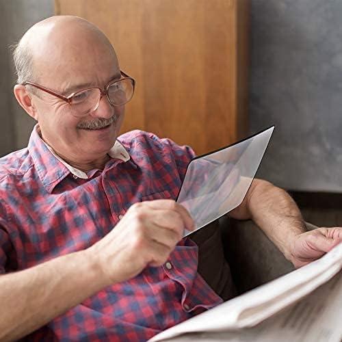 Lupa de Página 3X Enhon 18 x 12 cm - 8 Piezas para Lectura