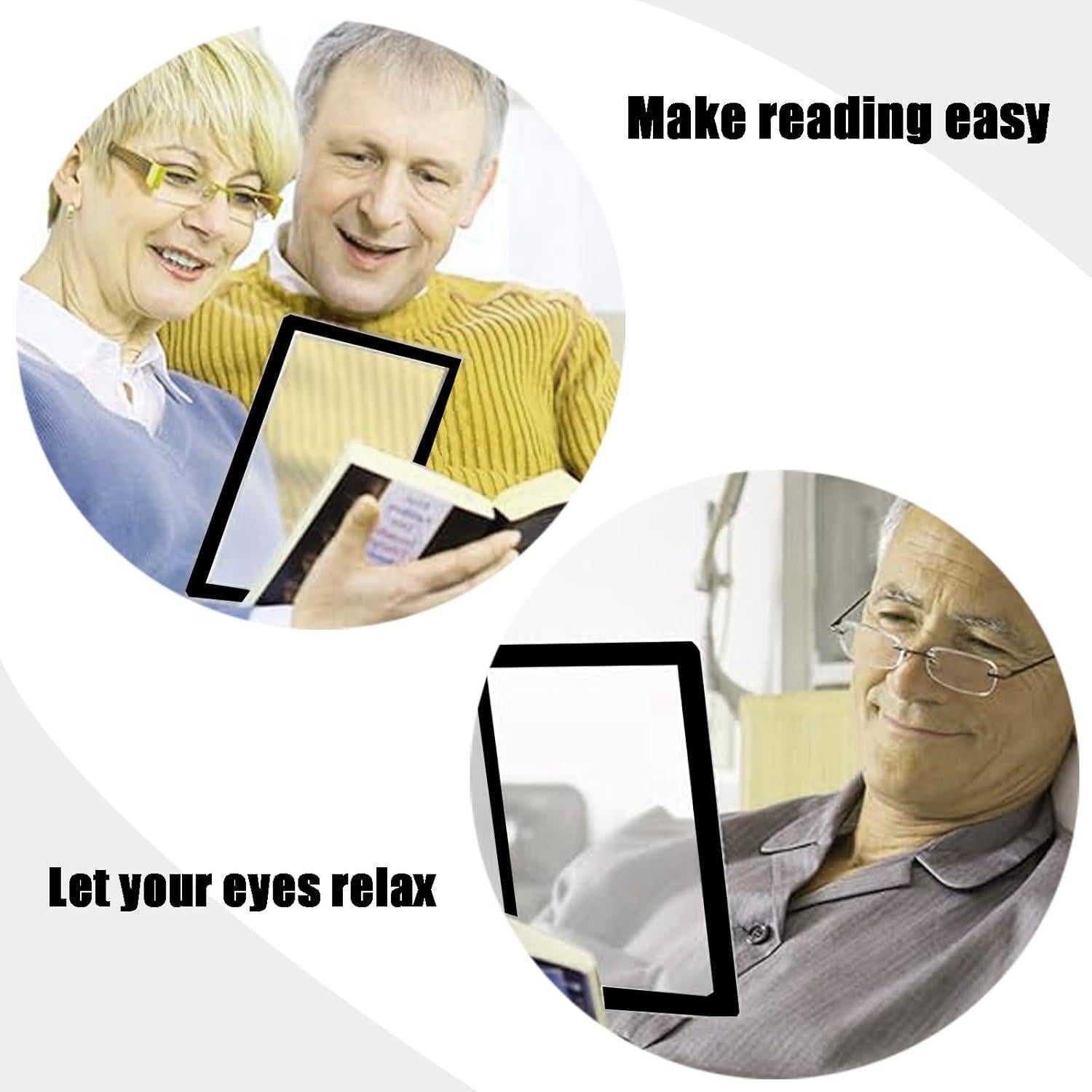 4 Lentes de Aumento 3X Maituifos PVC 18x12 cm para Lectura