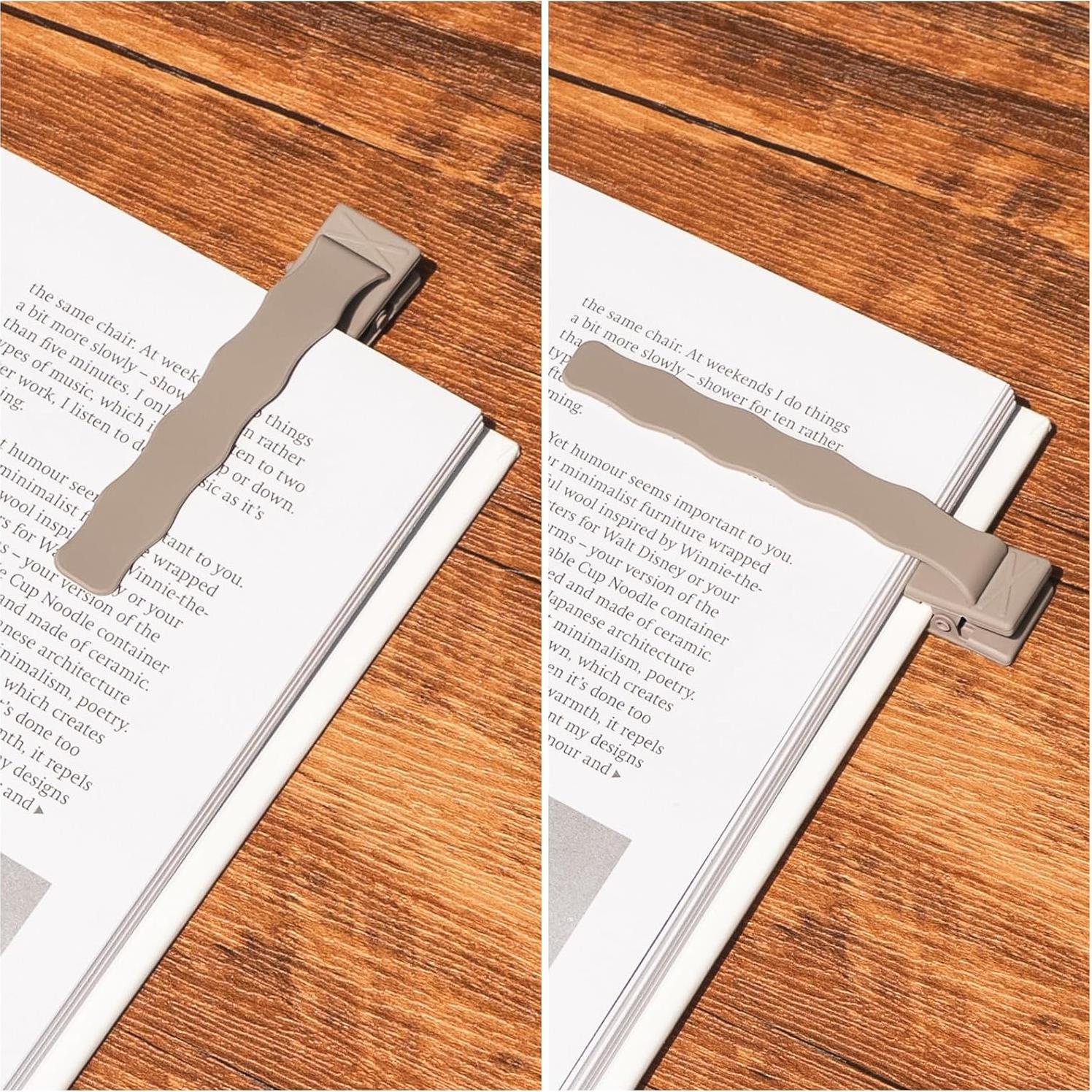 Marcadores de Libros Amberart, Paquete de 3 Clips de Silicona