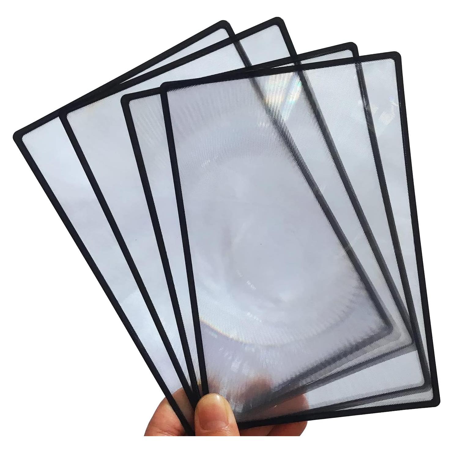 4 Lentes Aumentadores 3X HYMAOME para Lectura y Marcador