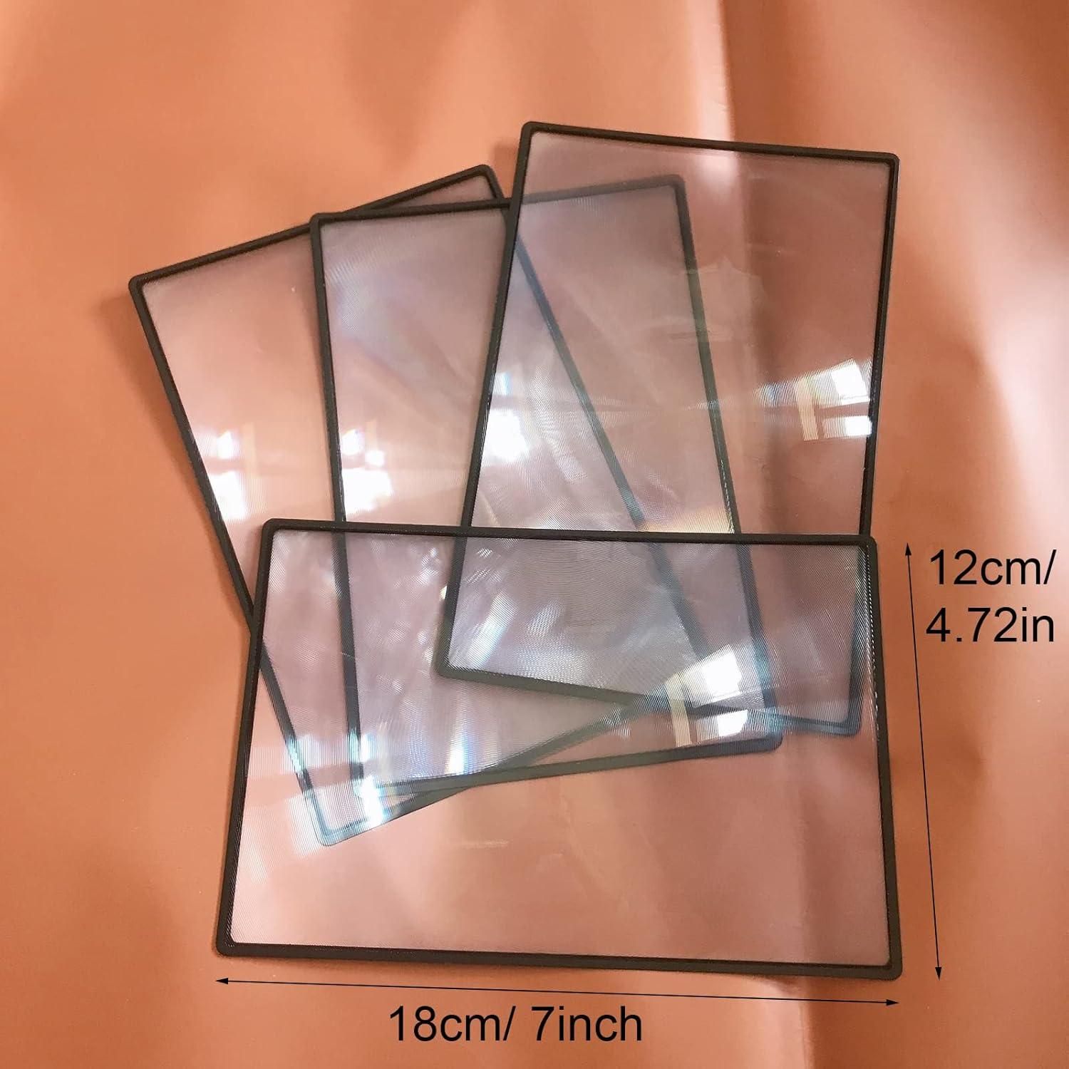 4 Lentes Aumentadores 3X HYMAOME para Lectura y Marcador