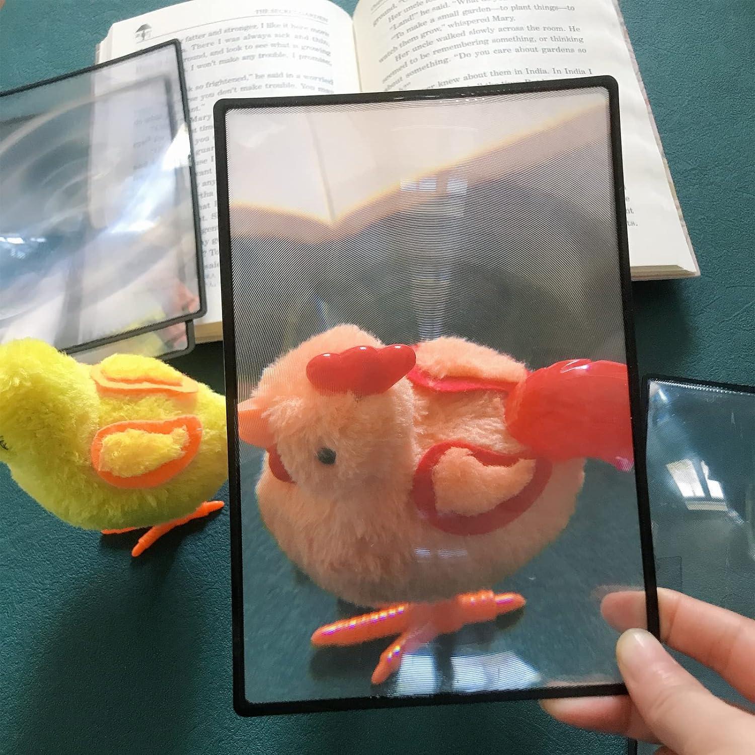 4 Lentes Aumentadores 3X HYMAOME para Lectura y Marcador