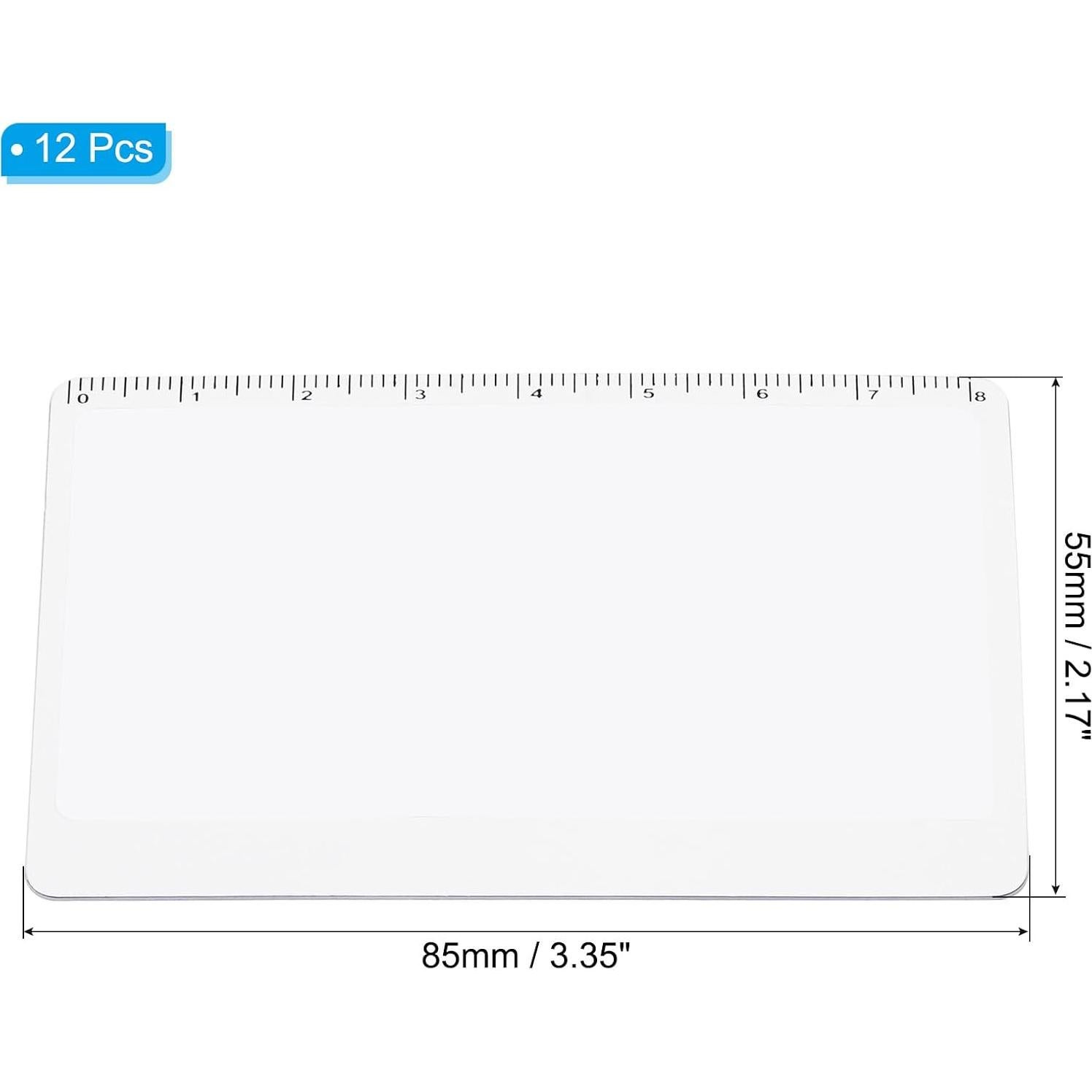 Marcador Lupa PATIKIL 3X con Regla - Paquete de 12 Unidades
