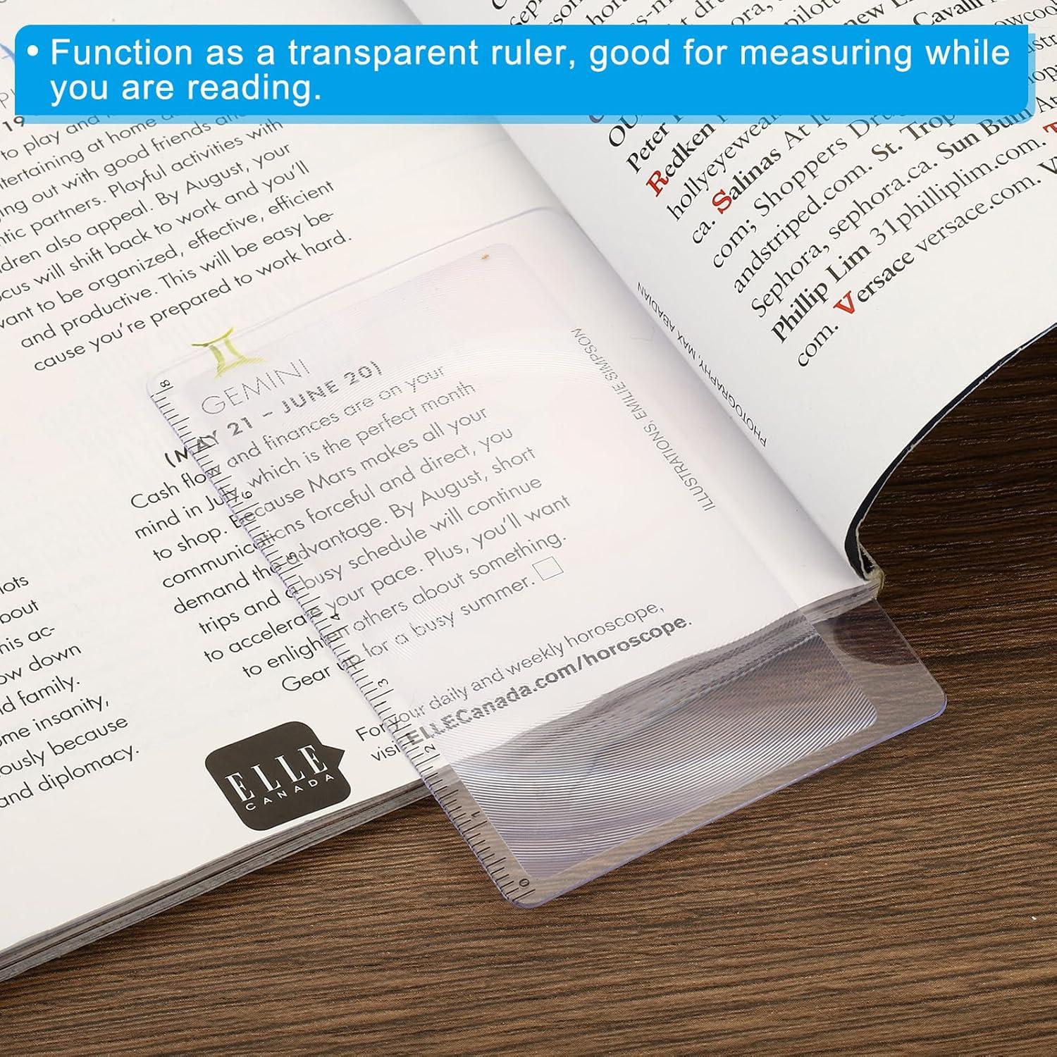 Marcador Lupa PATIKIL 3X con Regla - Paquete de 12 Unidades