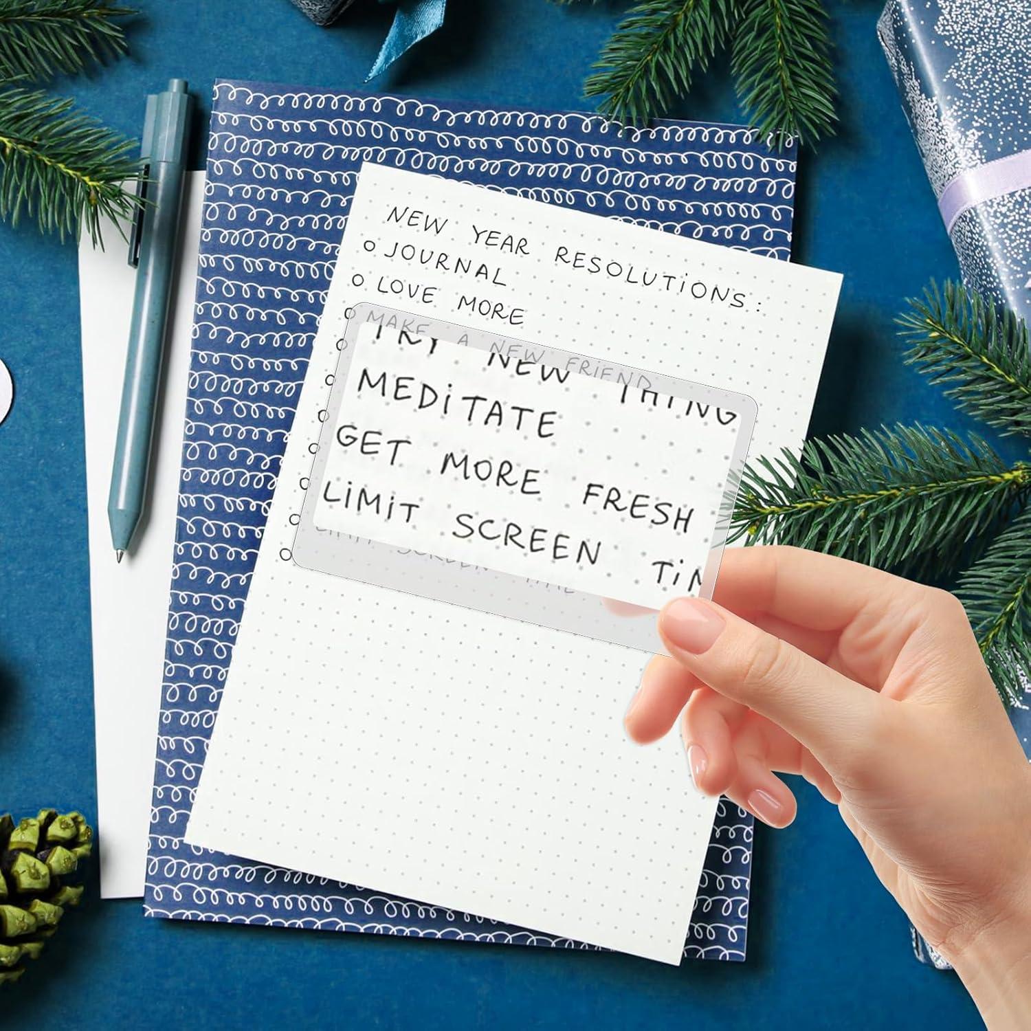 Lente Fresnel Aiyorse 100 Piezas 3x Aumento 8.5x5.5cm