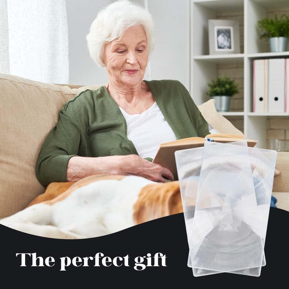 Lupa Fresnel Aumentadora 2.2x SOFPLATE 2 Pcs Acrílico 25.2x14.5cm