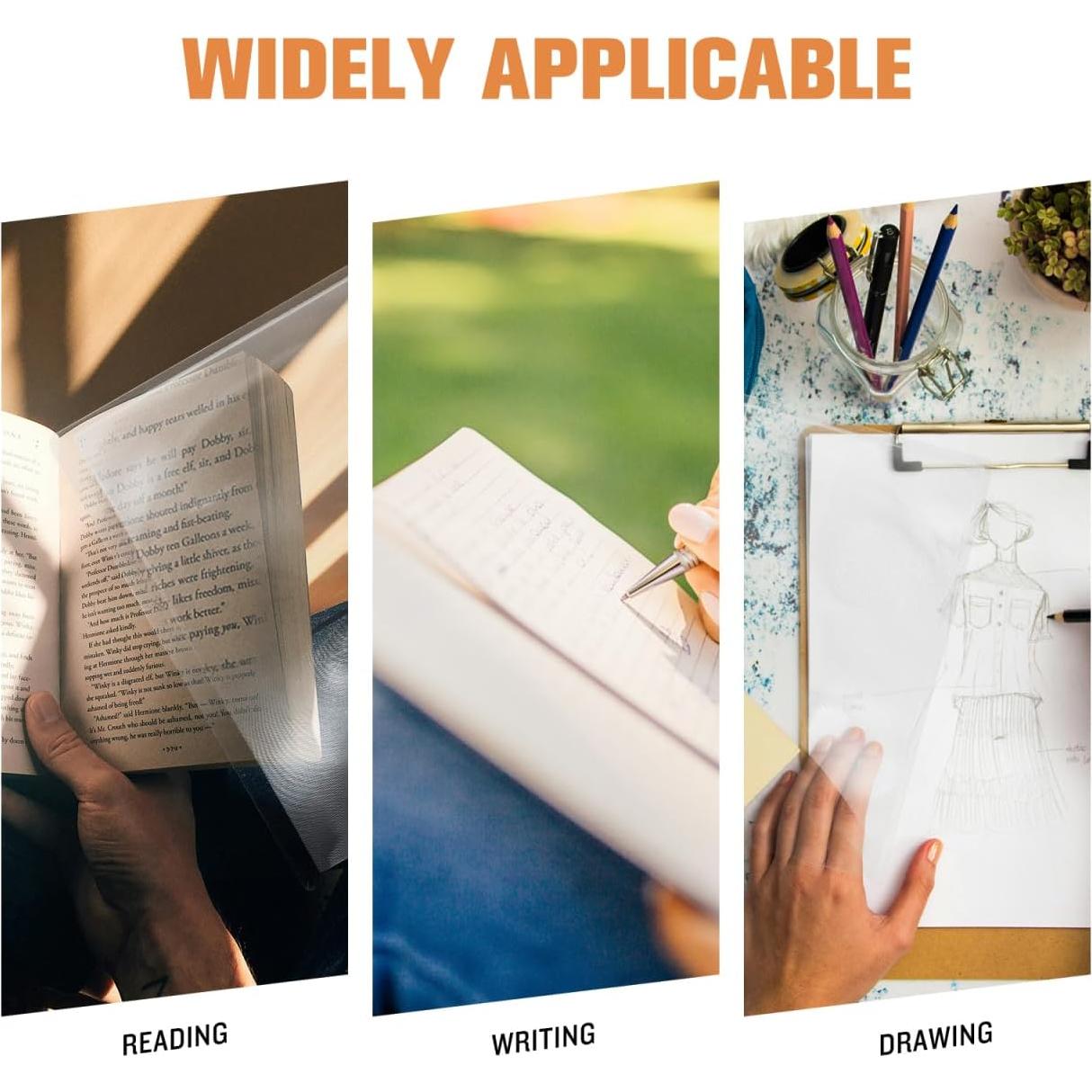 Lupa de Pantalla A4 3X LALAFINA Lente Fresnel para Leer