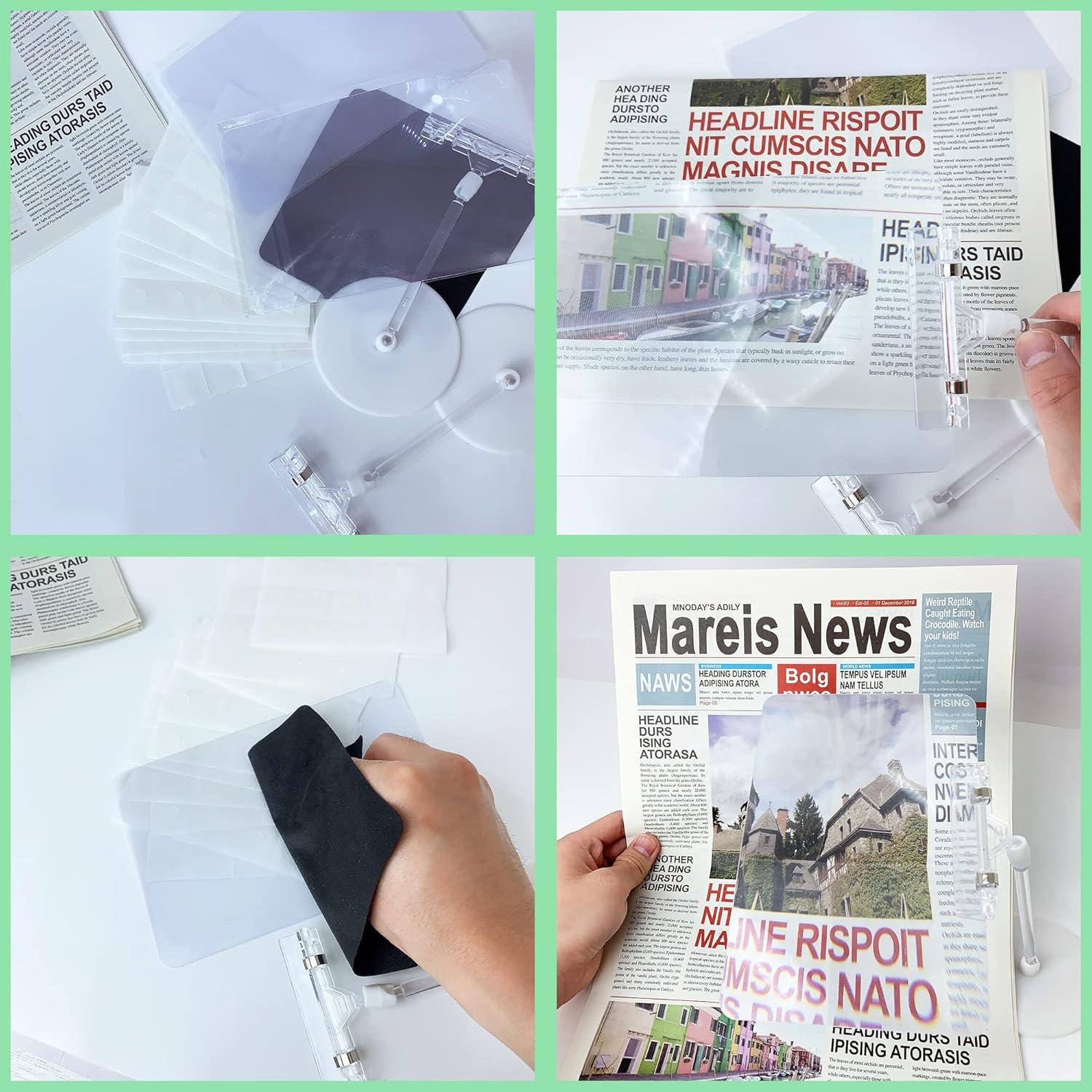 Lupa de Página Completa SADIKALO 18x13 cm 3X Manos Libres