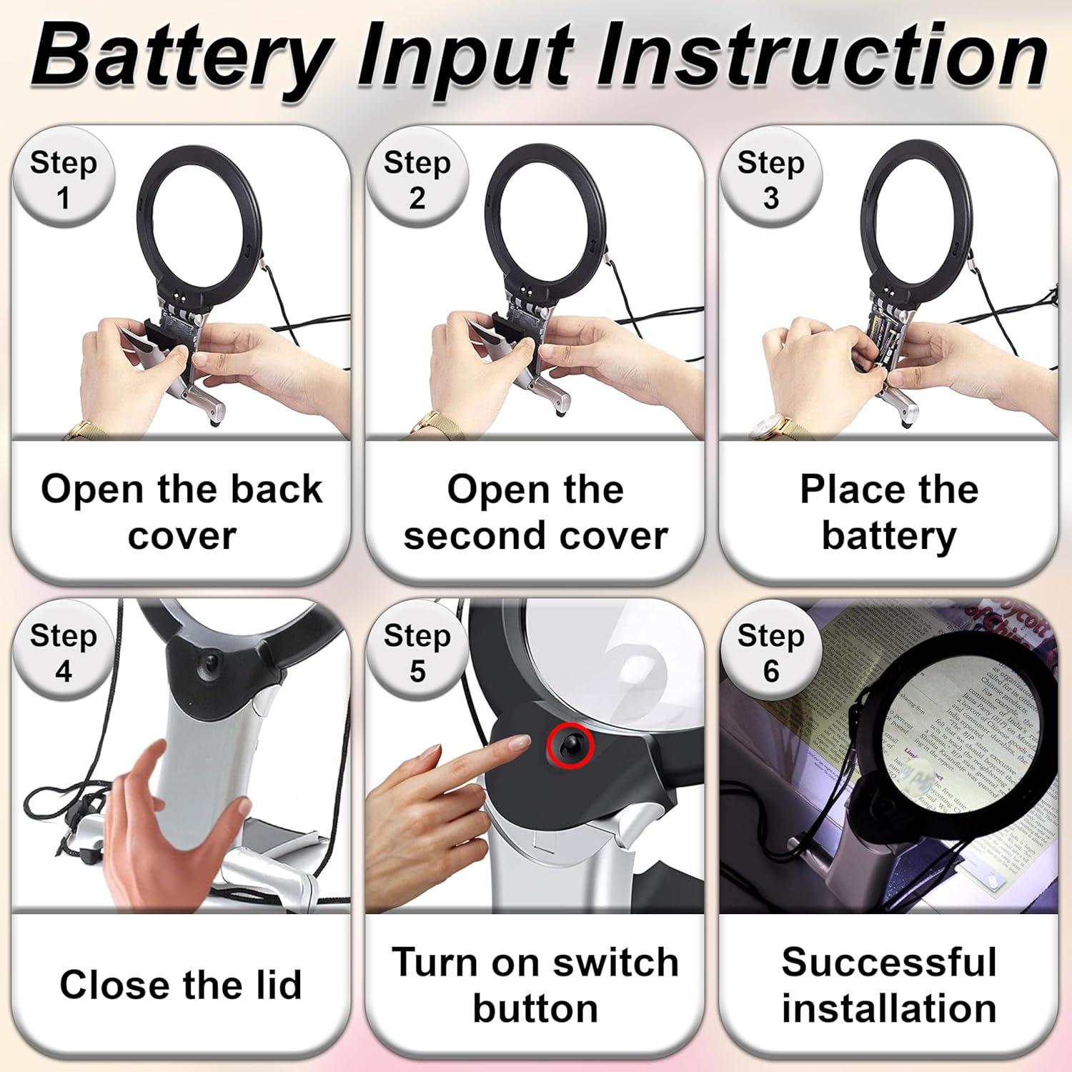 Lupa de Cuello ARSUK 2X y 6X con Soporte Ajustable