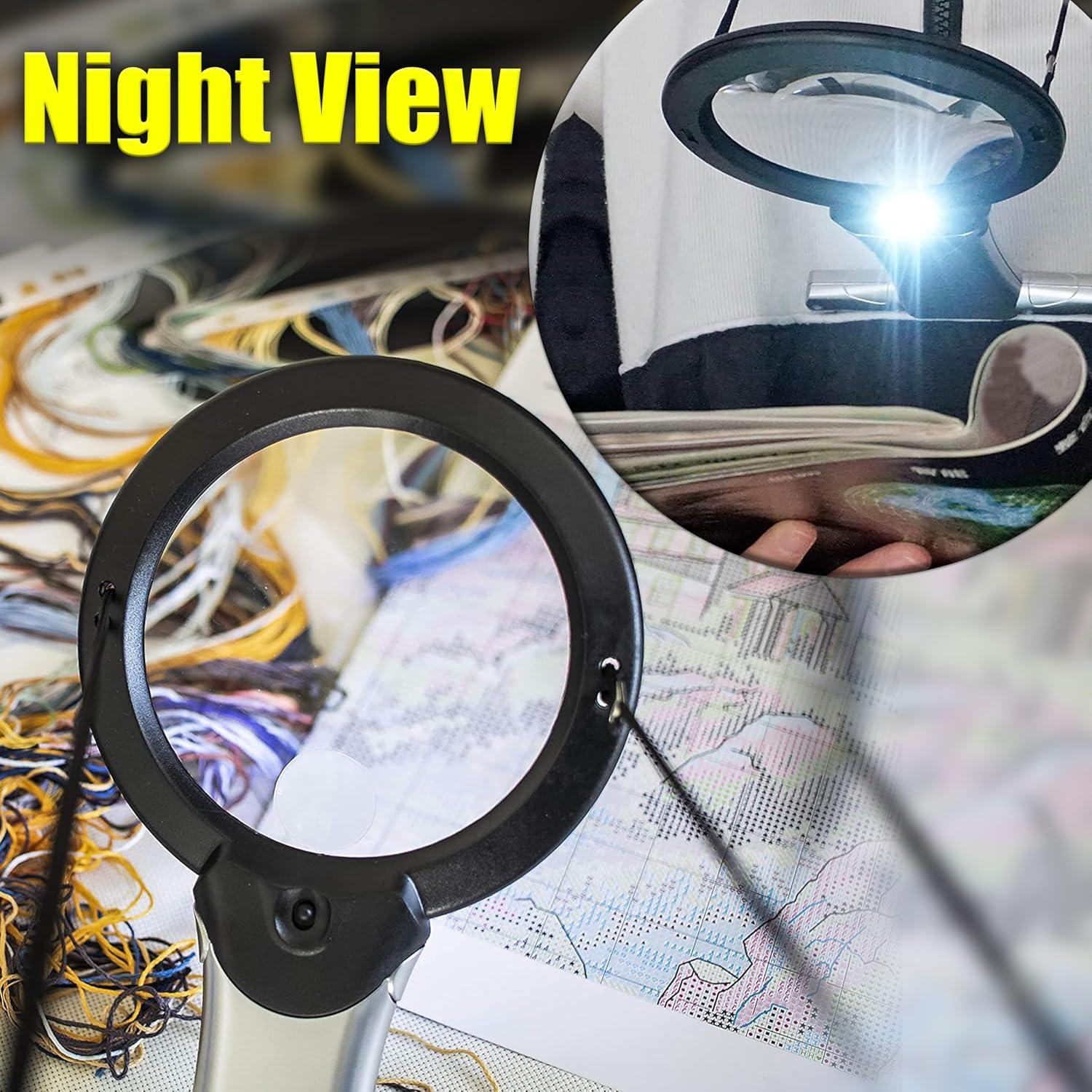 Lupa de Cuello ARSUK 2X y 6X con Soporte Ajustable