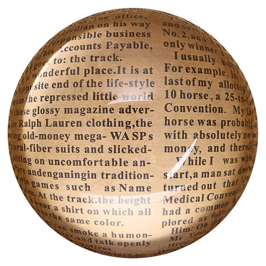 Lupa de Cristal OwnMy 100mm 1.8x para Lectura y Decoración