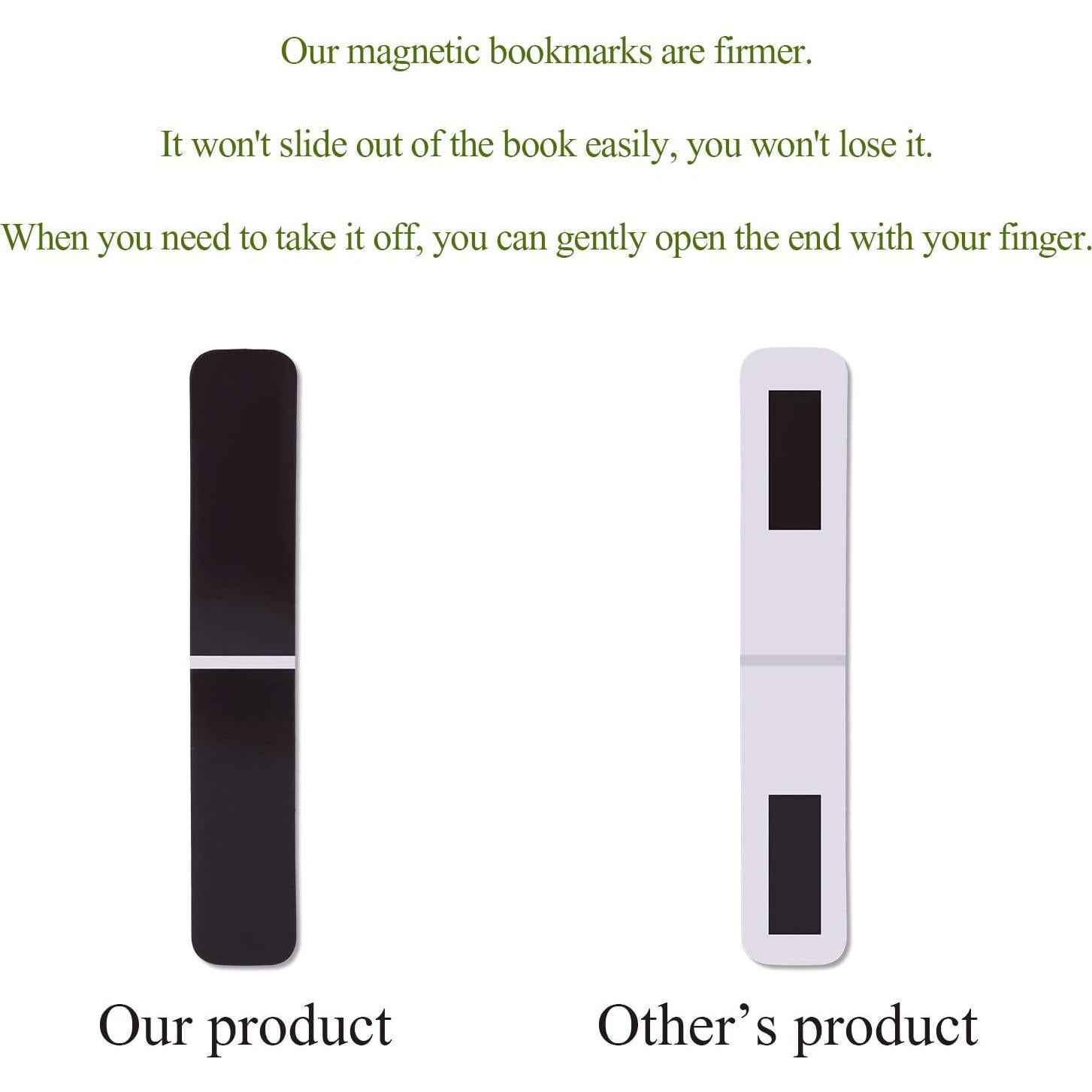 Chinco 10 Marcadores de Página Magnéticos Coloridos Floral