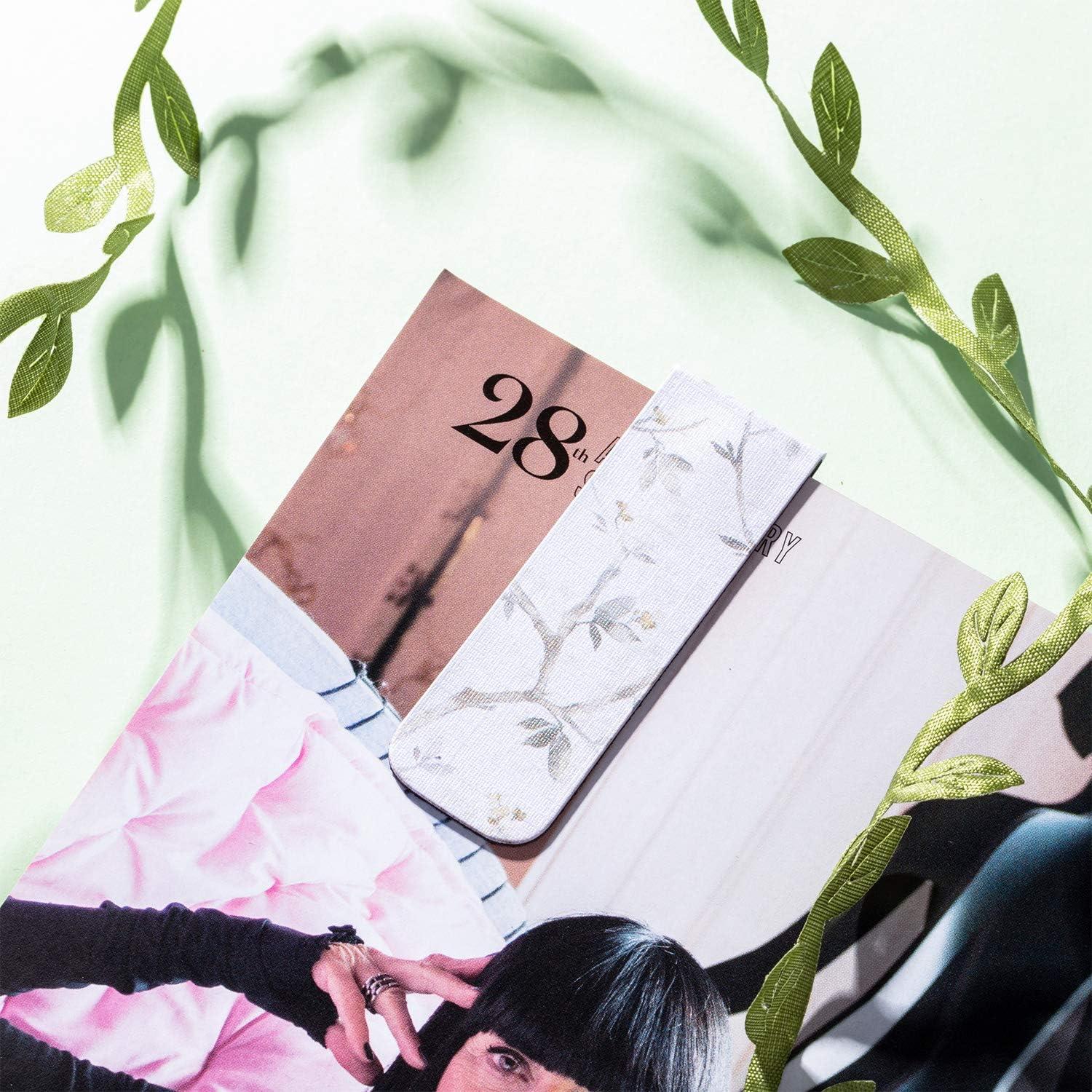 Chinco 10 Marcadores de Página Magnéticos Coloridos Floral