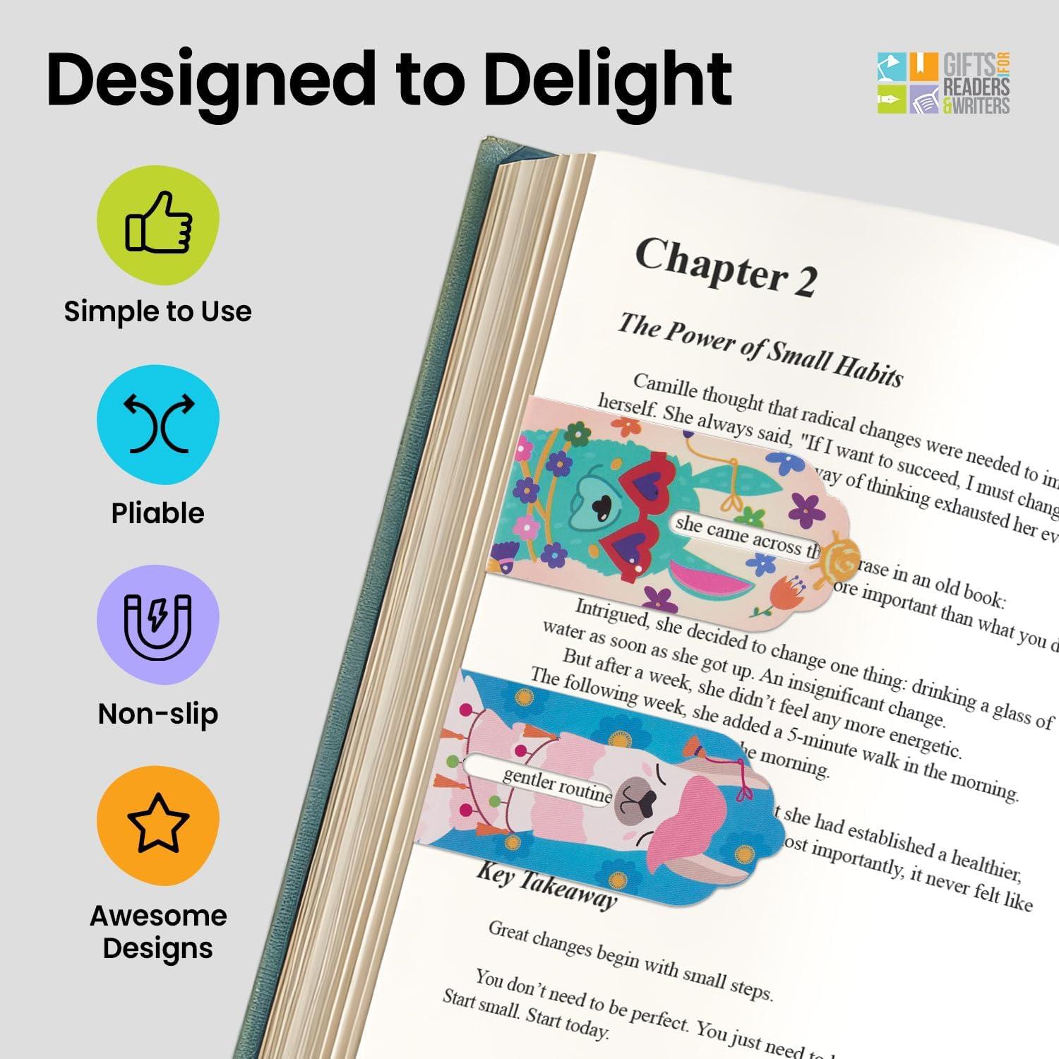 Marcador de Página Magnético Llama - Regalos para Lectores