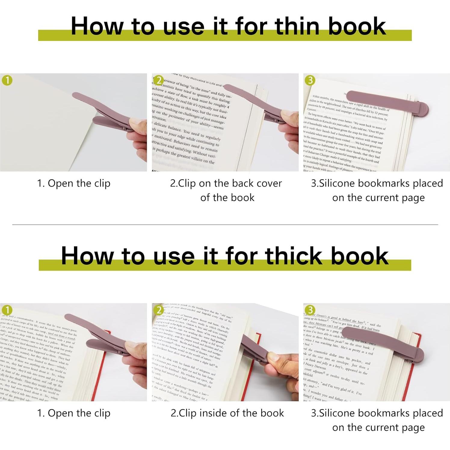 Marcadores Automáticos de Silicona SMUK - 4 Piezas para Lectura