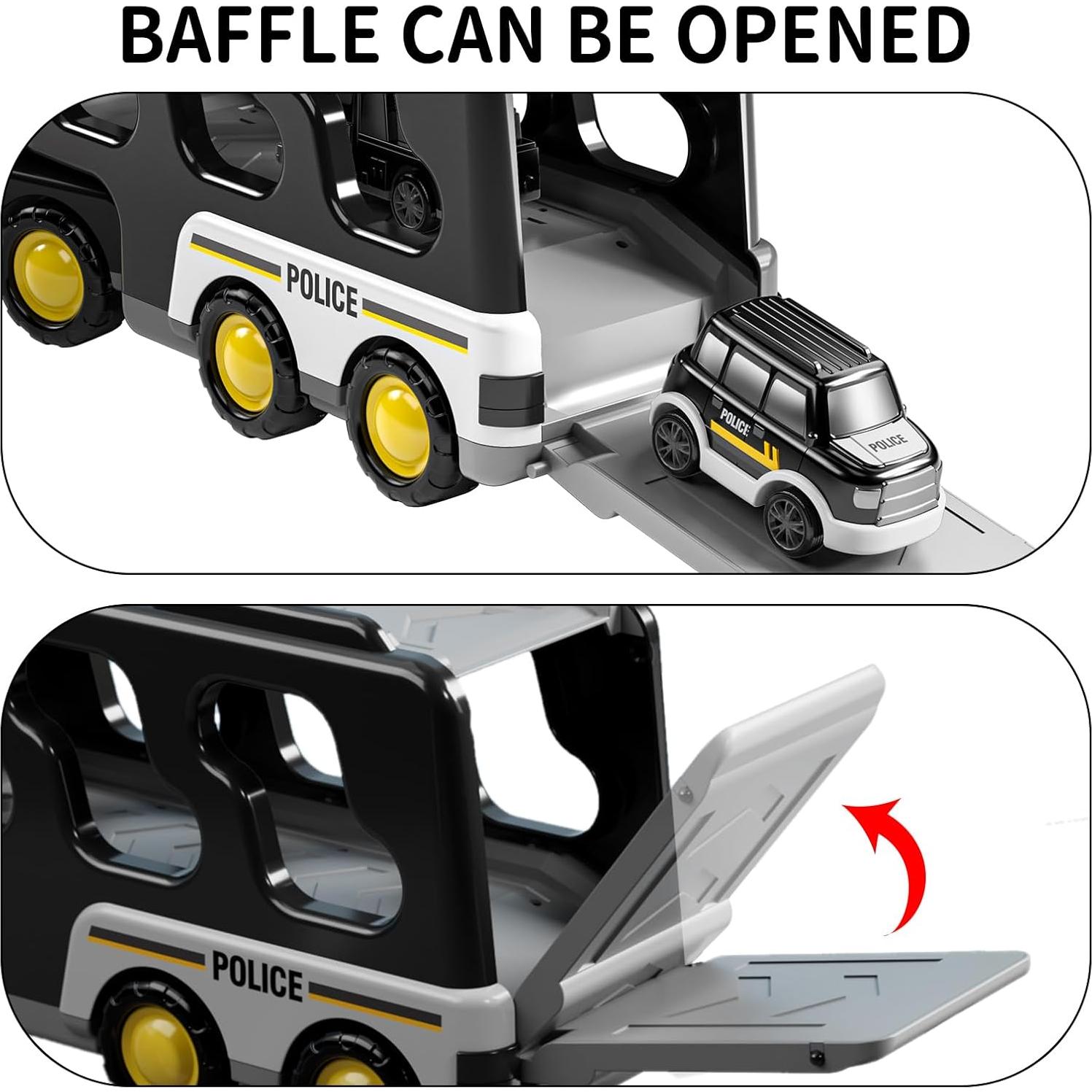 Camión de Policía TEMI 5 en 1 para Niños 3 a 5 Años