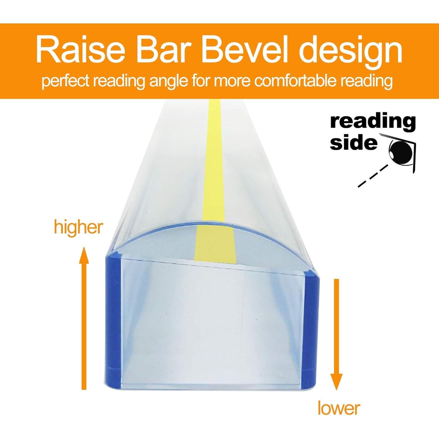 Lupa de Barra Elevada 3X MAGDEPO 20.32 cm para Baja Visión
