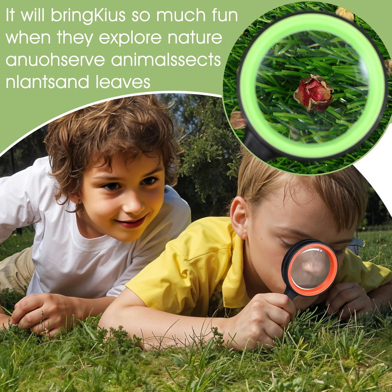 12 Lupas de Mano 10X JOUTYFOR con Mango Antideslizante