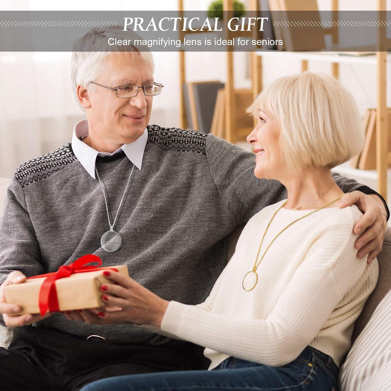 Collar Lupa 5X Yaomiao con Lente de Vidrio y Cadena 66 cm