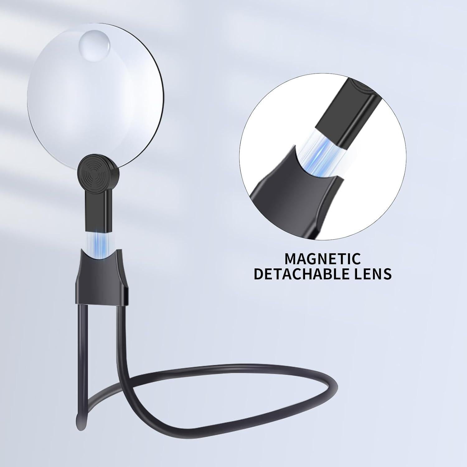 Lupa de Aumento 10X 20X SKGXMAGN con Cuello de Ganso