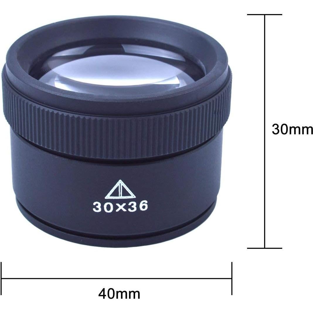 Lupa de Aumento 30X JIAHG Portátil para Joyería y Monedas
